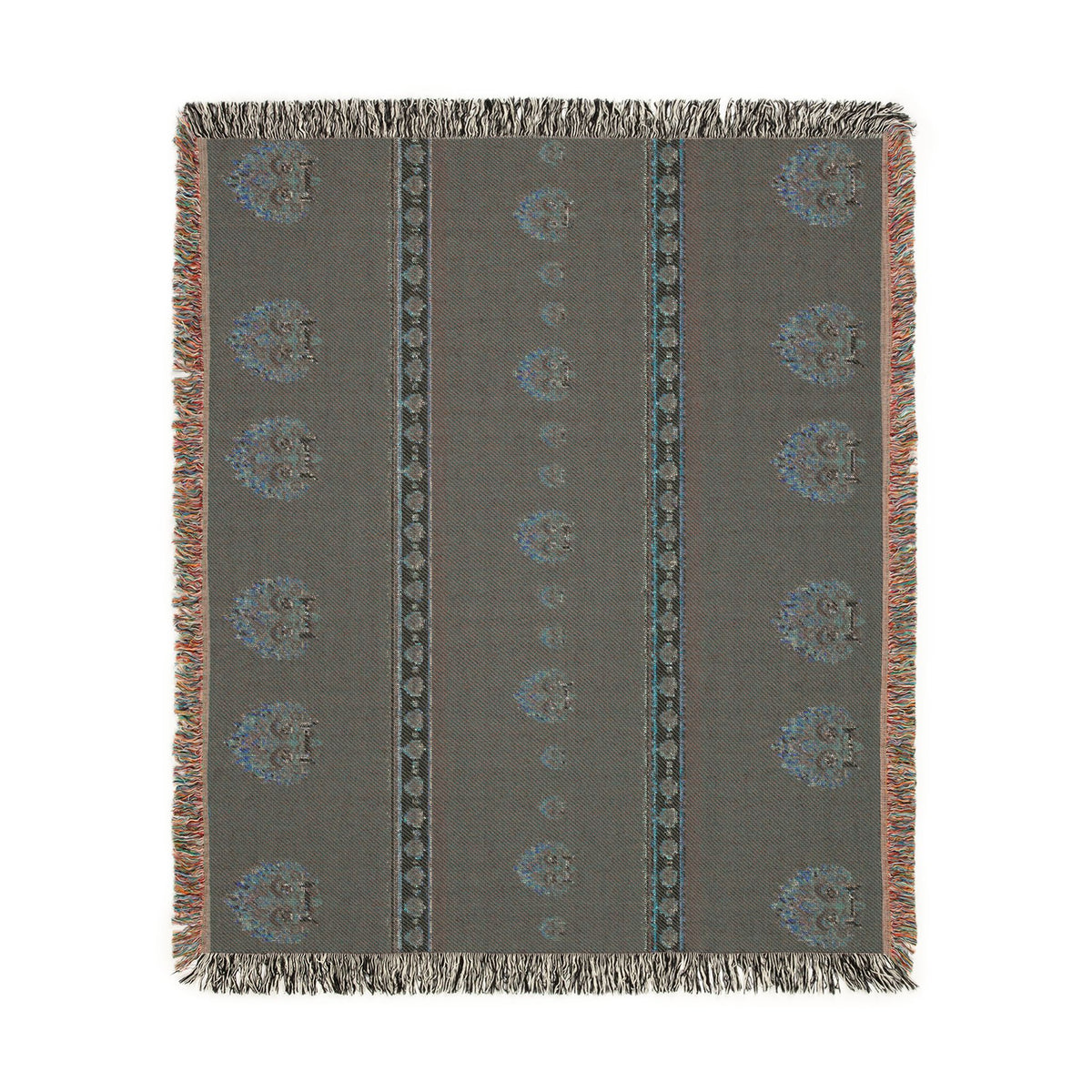Sri Lankan Gift Woven Blanket Raksha Mask Design