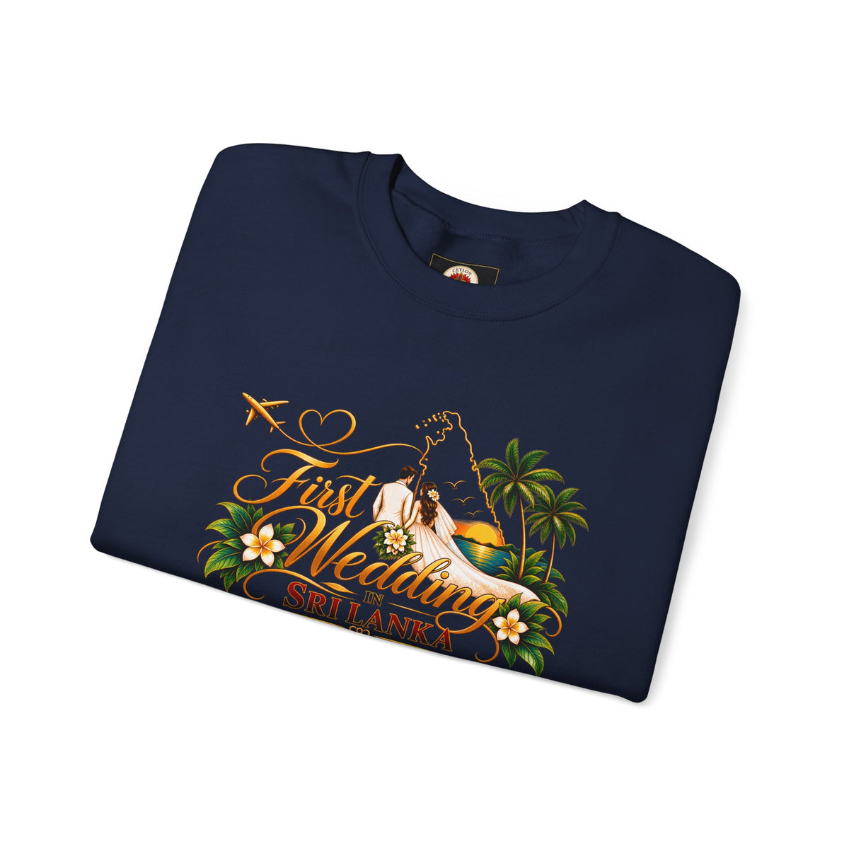 Personalized Sri Lanka Wedding Sweatshirt – Unisex Crewneck