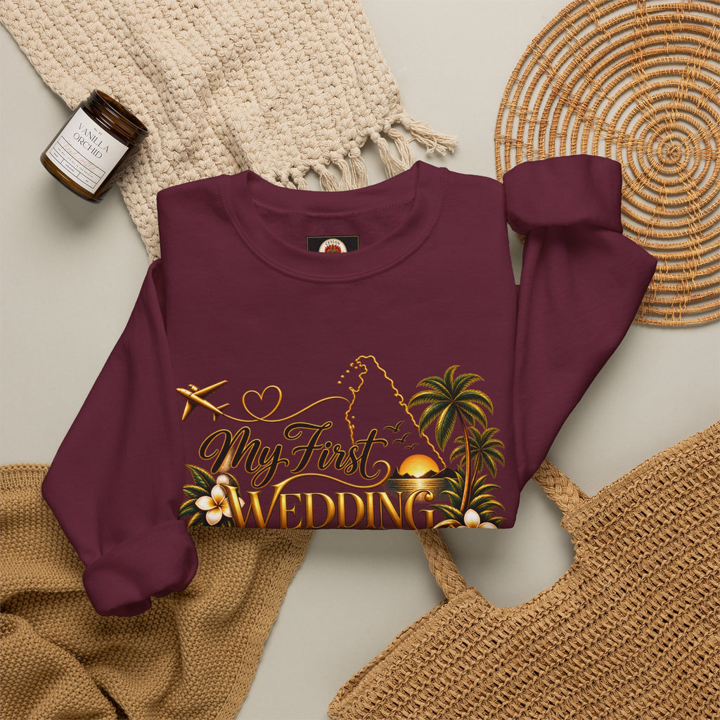 Personalized Sri Lanka Wedding Sweatshirt | Name on Right Sleeve