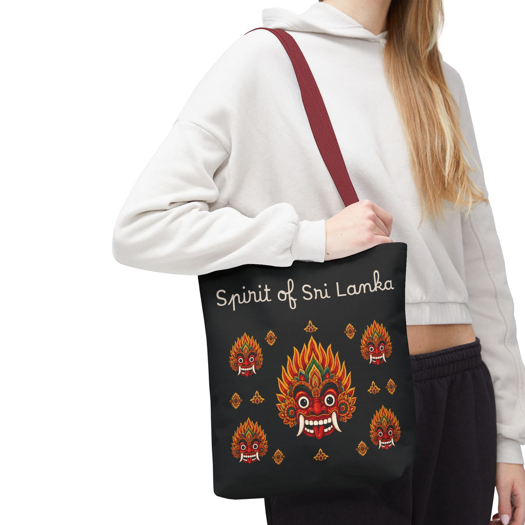 Sri Lankan Gift Tote Bag Spirit of Sri Lanka Raksha Mask Design