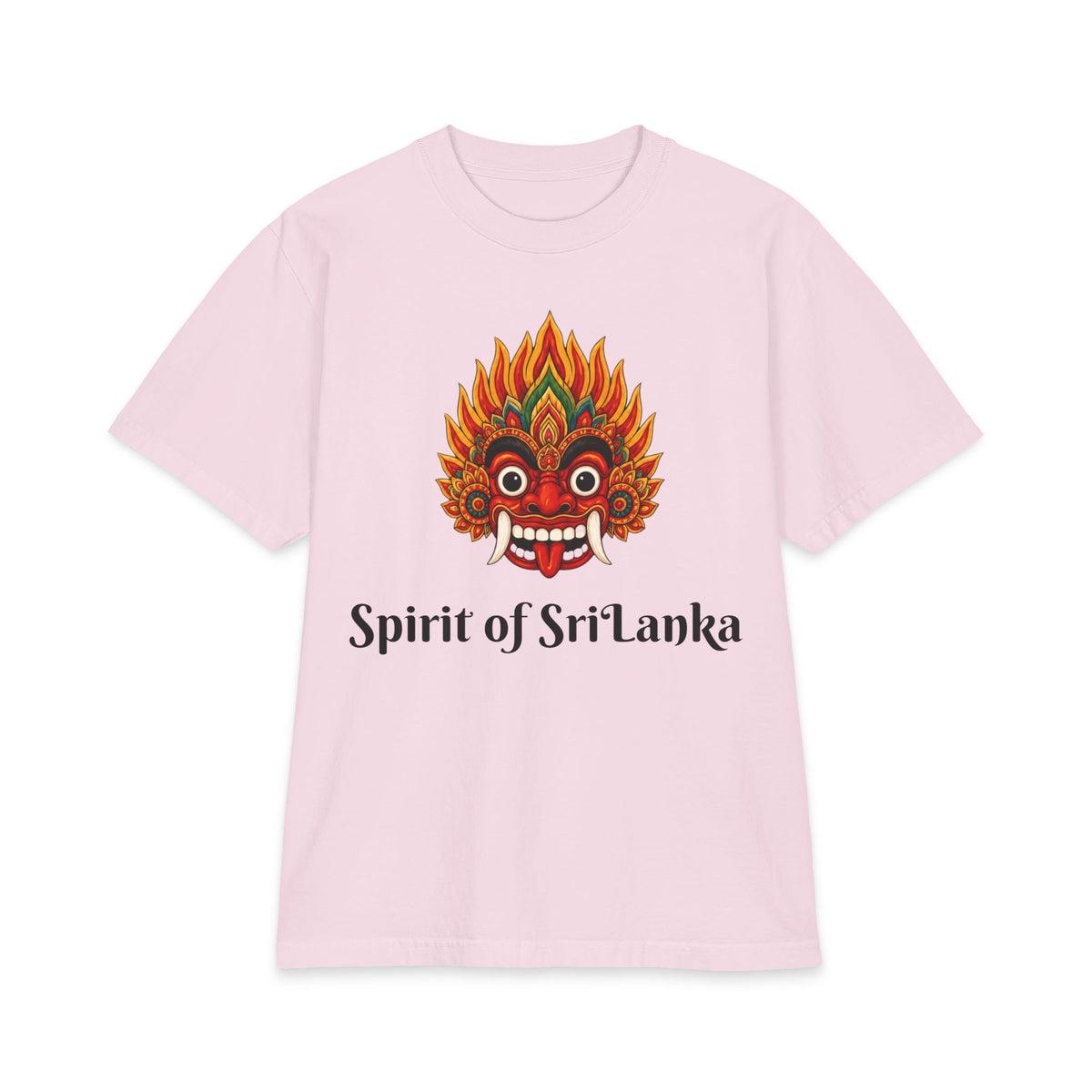 Raksha Spirit Graphic T-Shirt Sri Lankan Devil Dance Mask Heritage Unisex Tee
