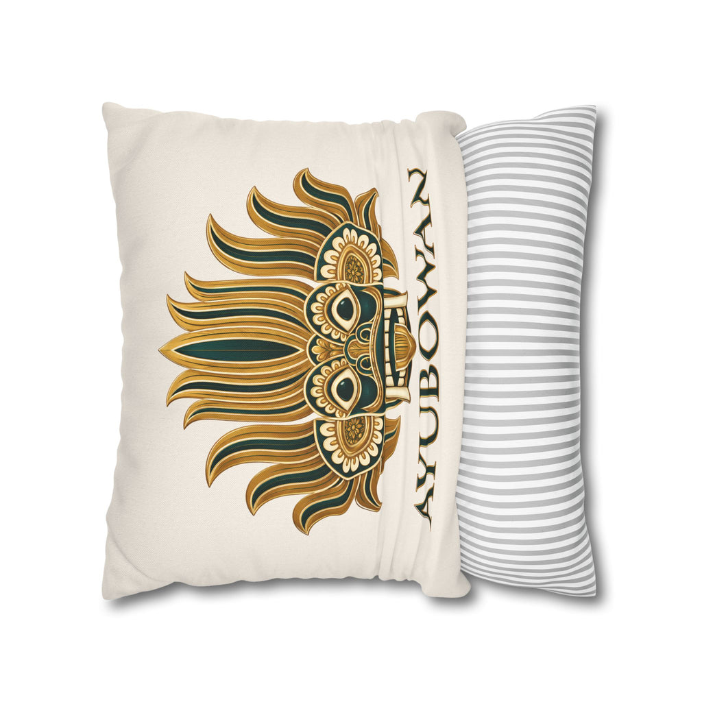 Sri Lankan Gift Pillowcase – Ayubowan Mask Cushion Cover