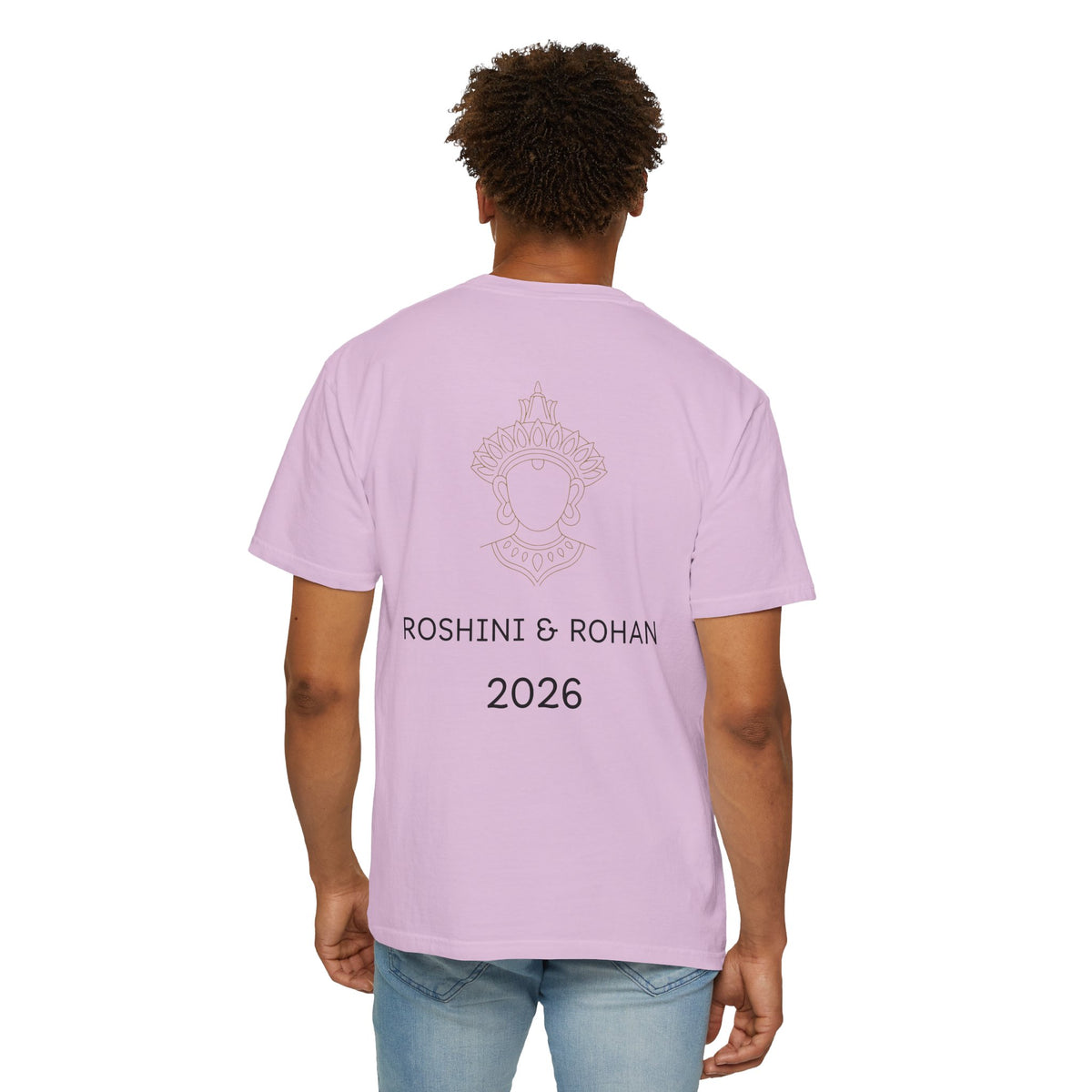 Sri Lanka Destination Wedding T-Shirt — "First Wedding Sri Lanka" Couple Tee (Roshini & Rohan 2026)
