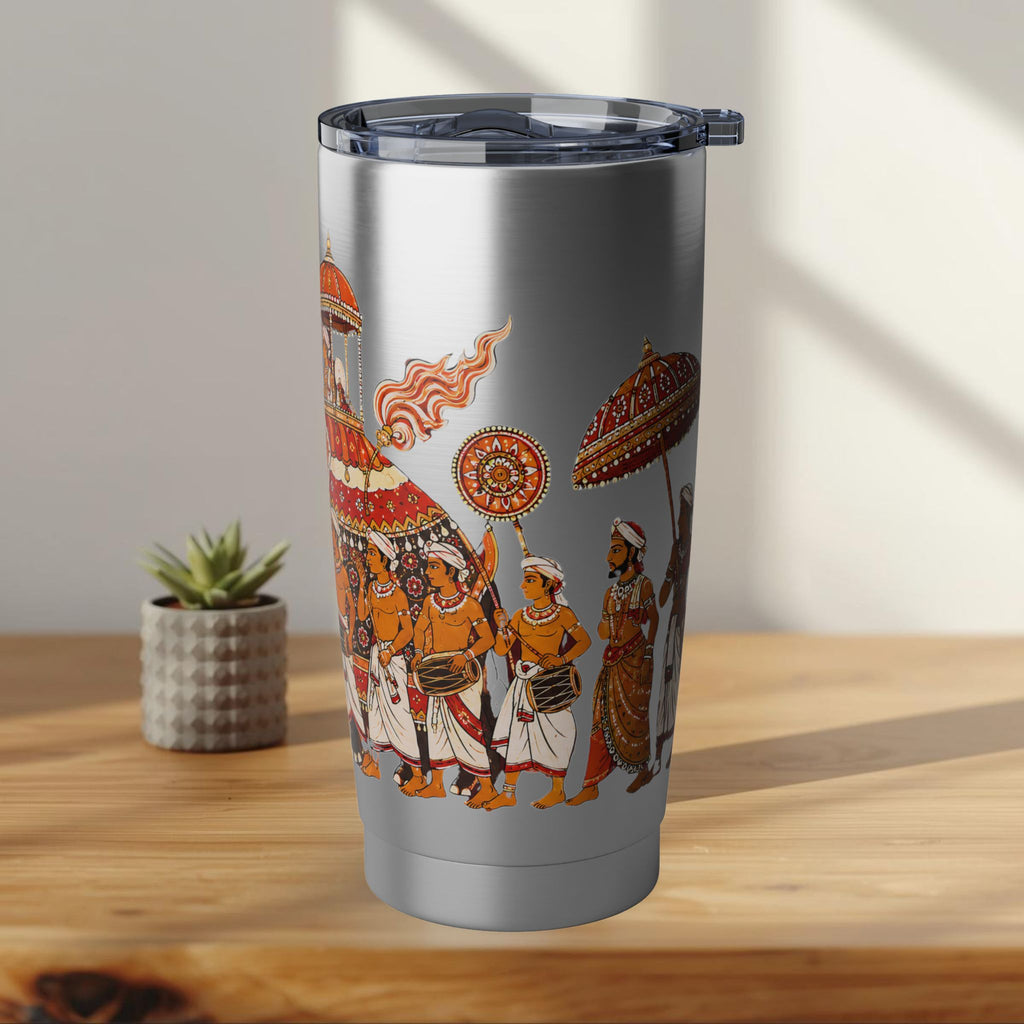 Sri Lanka Kandy Perahera Procession Tumbler 20oz | White