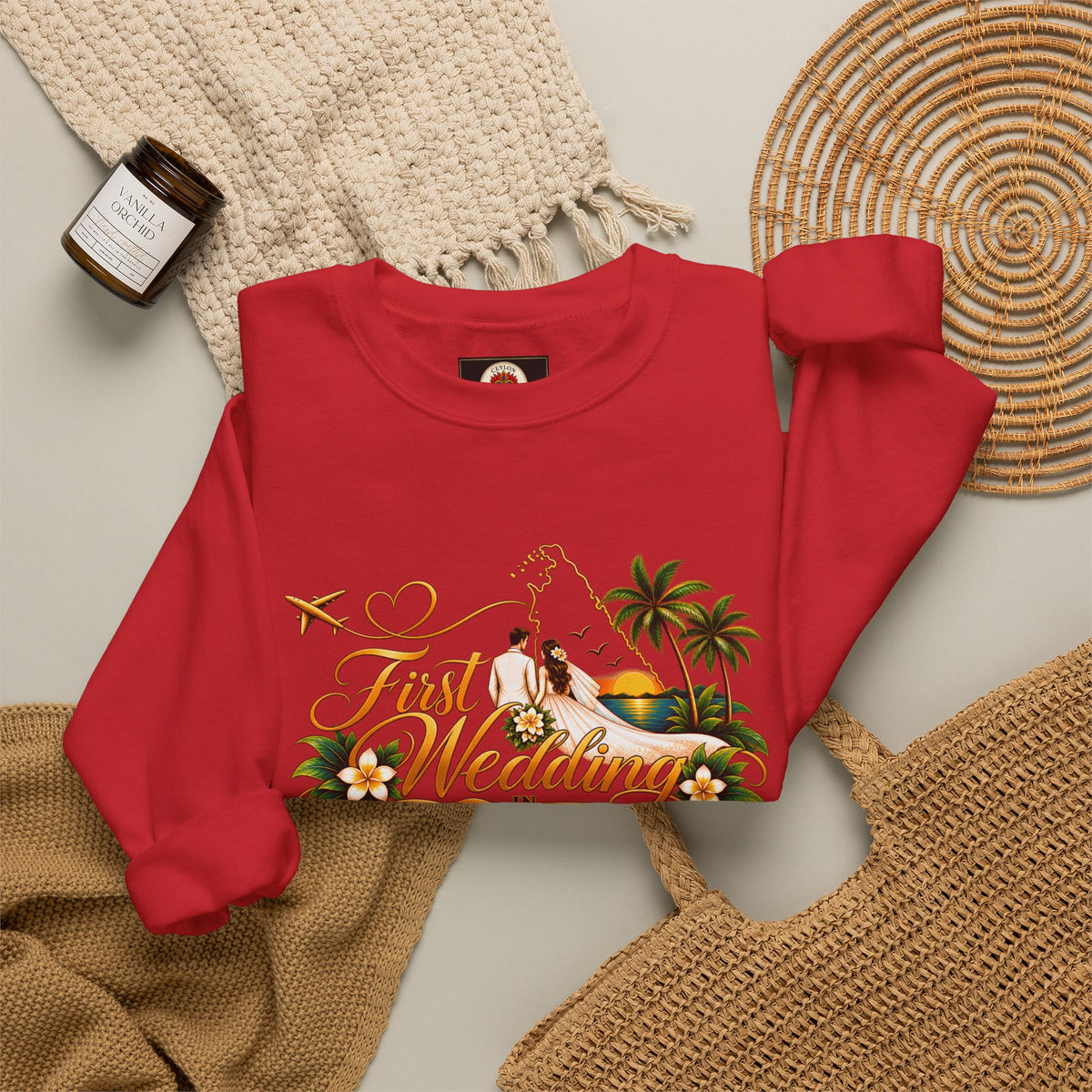 Personalized Sri Lanka Wedding Sweatshirt – Unisex Crewneck