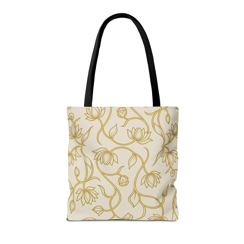 Ceylon Lotus Tote Bag Sri Lankan Temple Flower Canvas Shopper