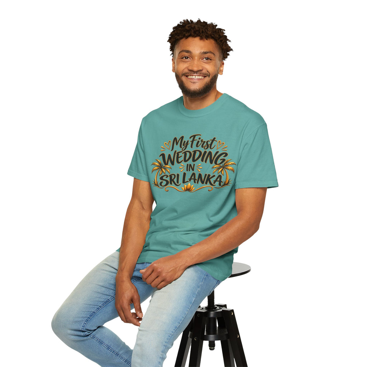 Sri Lanka Unisex Wedding T-Shirt – My First Wedding in Sri Lanka