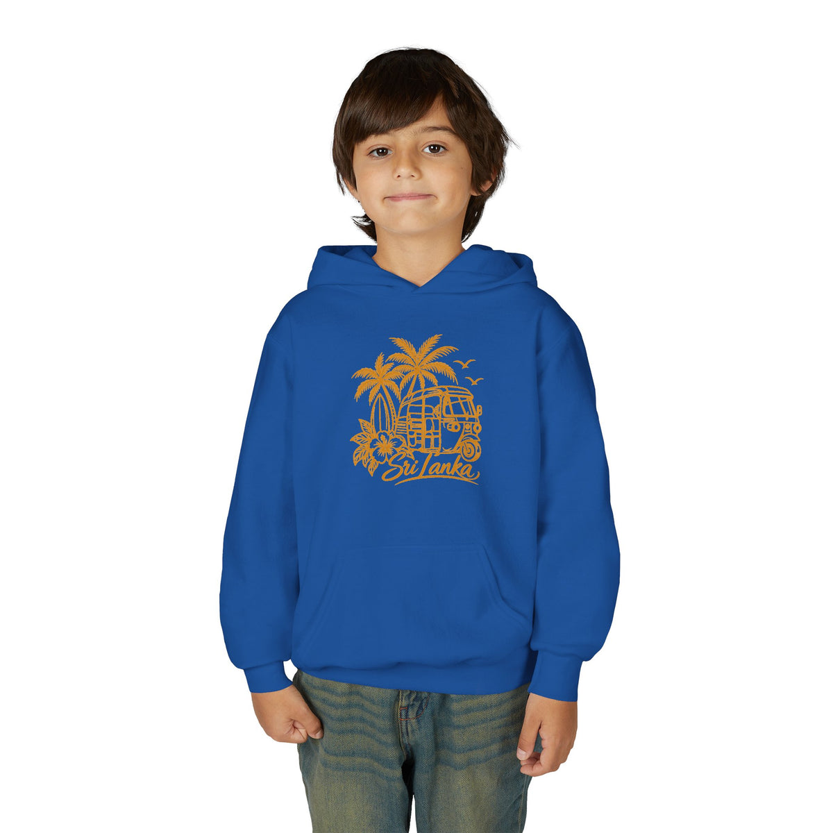 Sri Lanka Kids Hoodie Tropical Palm Tree Island Design