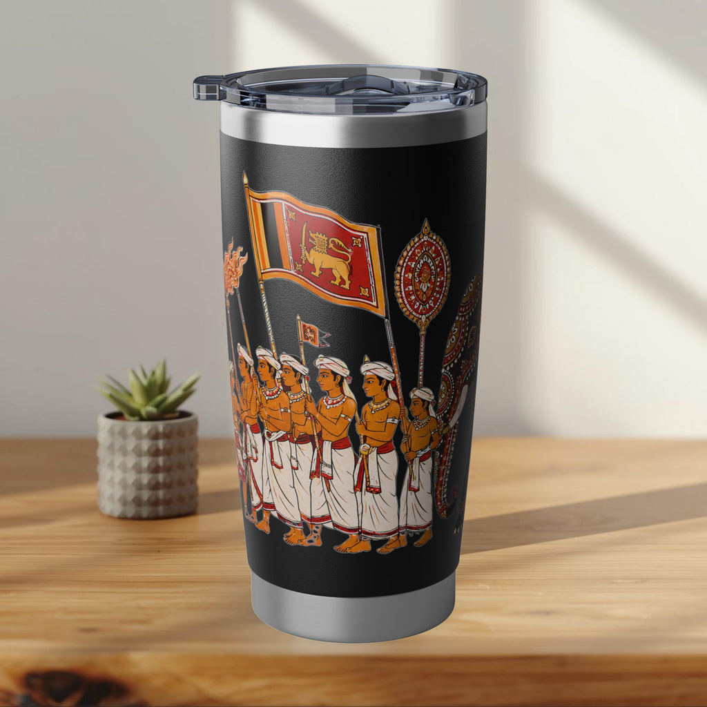 Sri Lanka Kandy Perahera Procession Tumbler 20oz | White