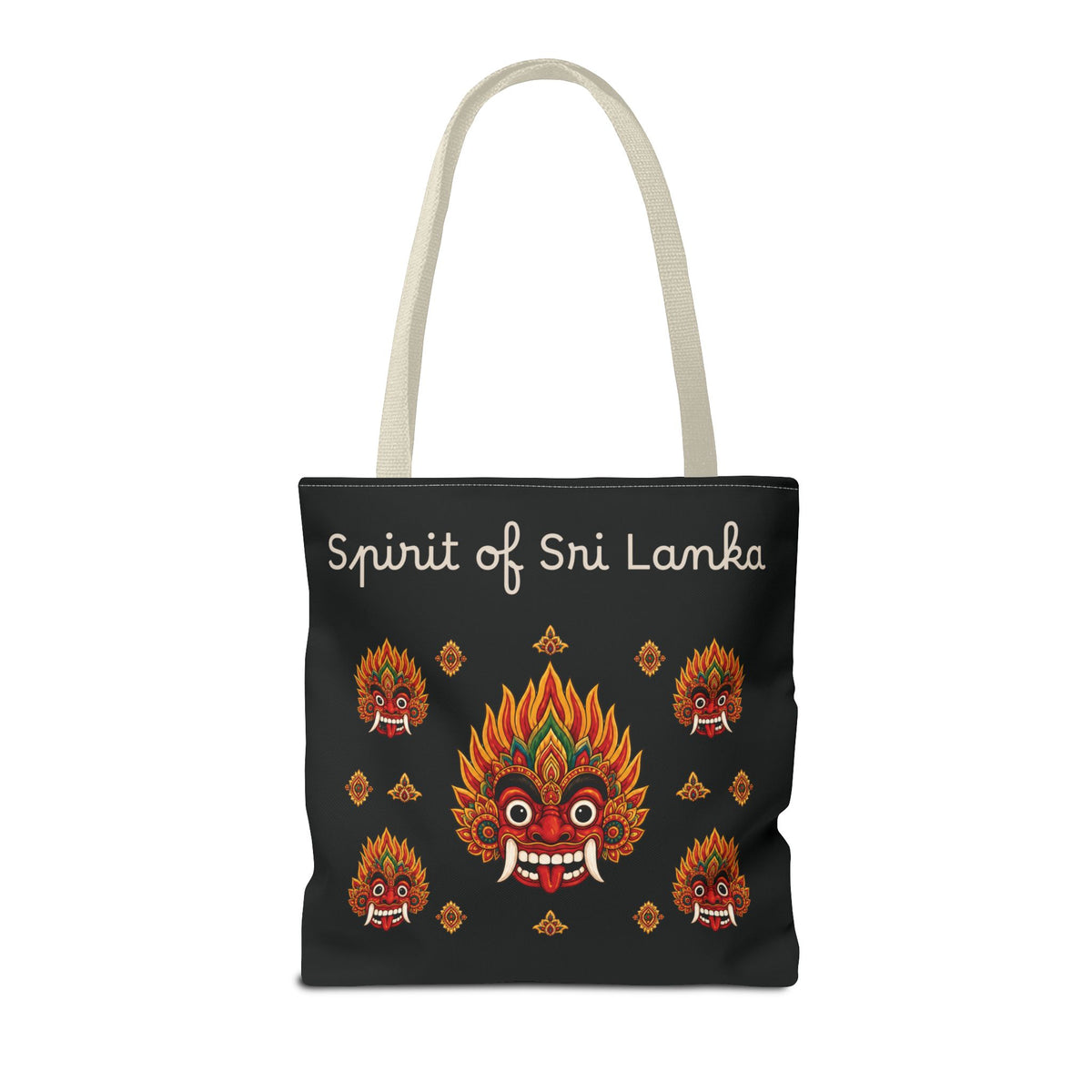 Sri Lankan Gift Tote Bag Spirit of Sri Lanka Raksha Mask Design