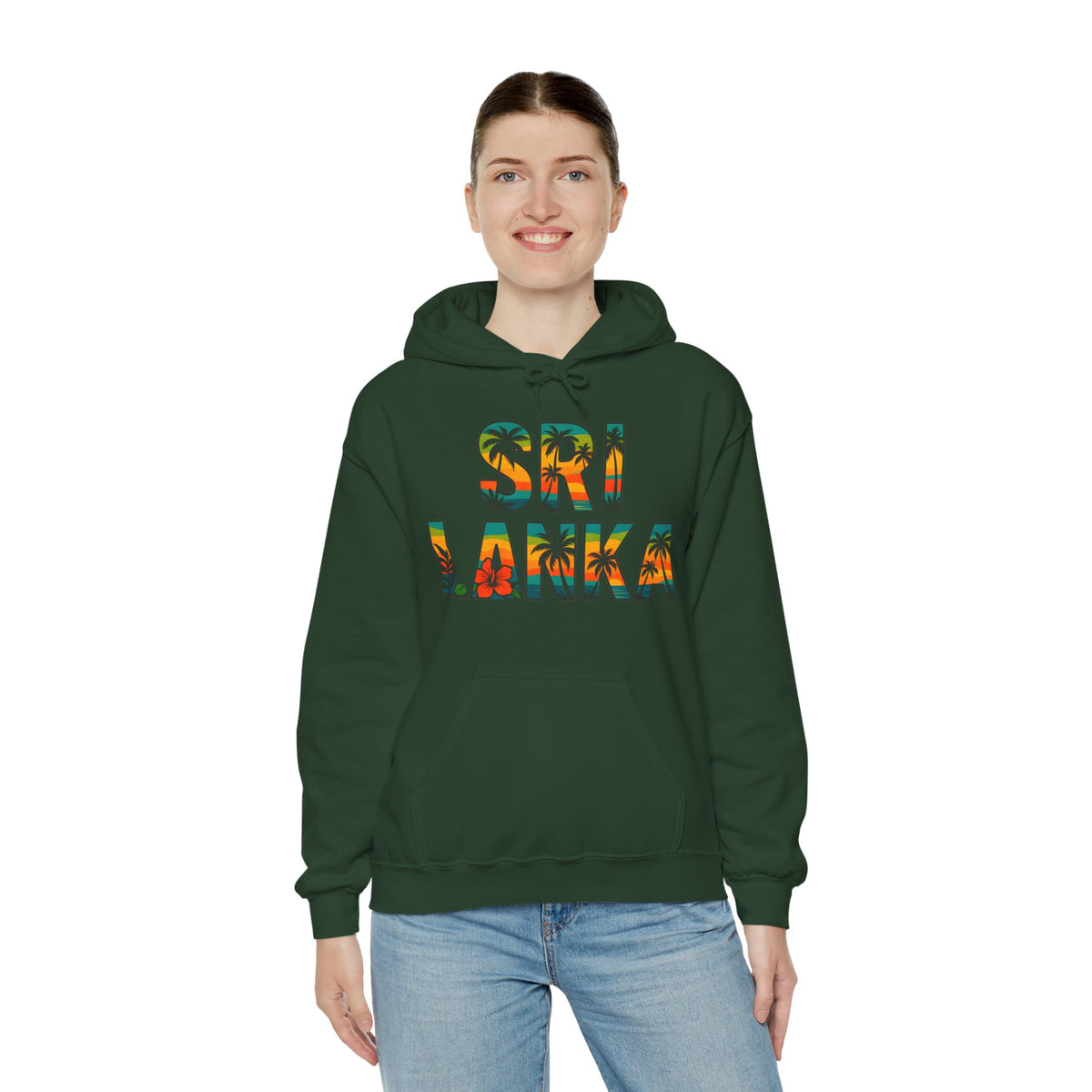 Sri Lanka Tropical Graphic Hoodie | Unisex Heritage Gift