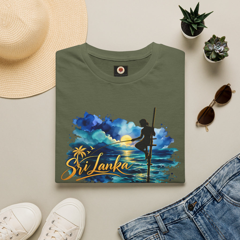 Sri Lanka Watercolor Surf T-Shirt