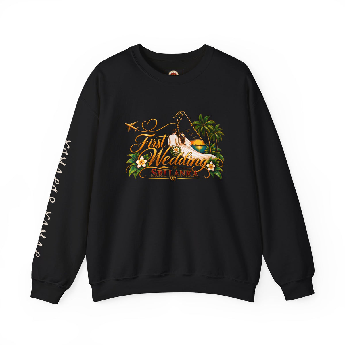 Personalized Sri Lanka Wedding Sweatshirt – Unisex Crewneck