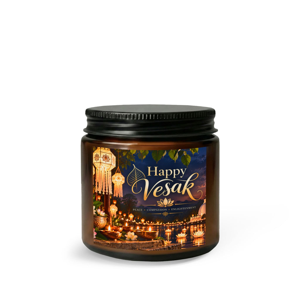 Happy Vesak Candle Set with Wick Trimmer