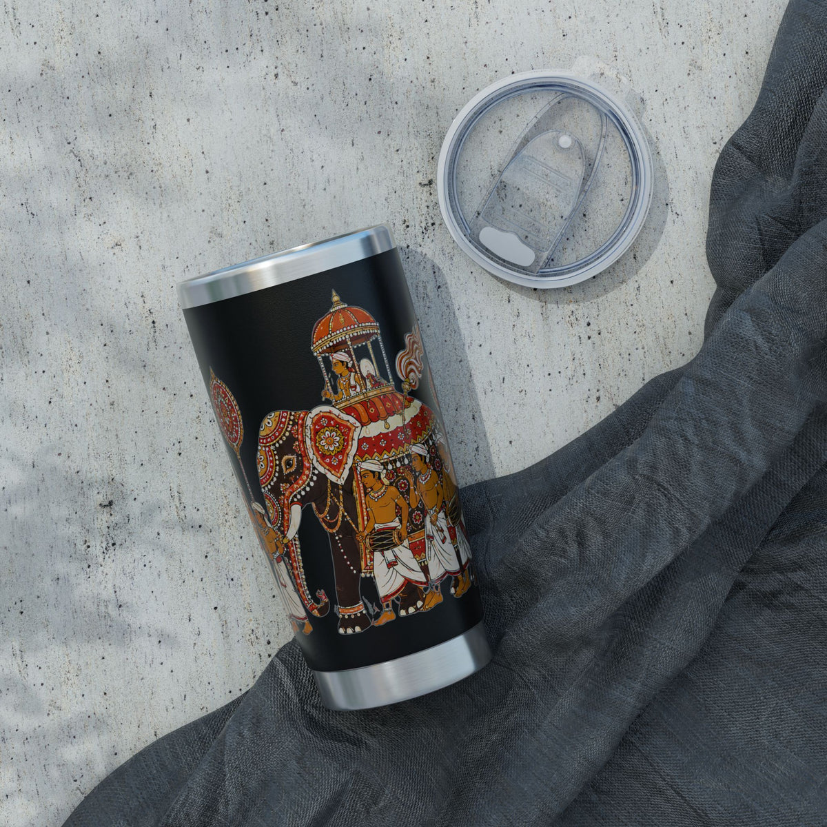 Sri Lanka Kandy Perahera Procession Tumbler 20oz | White