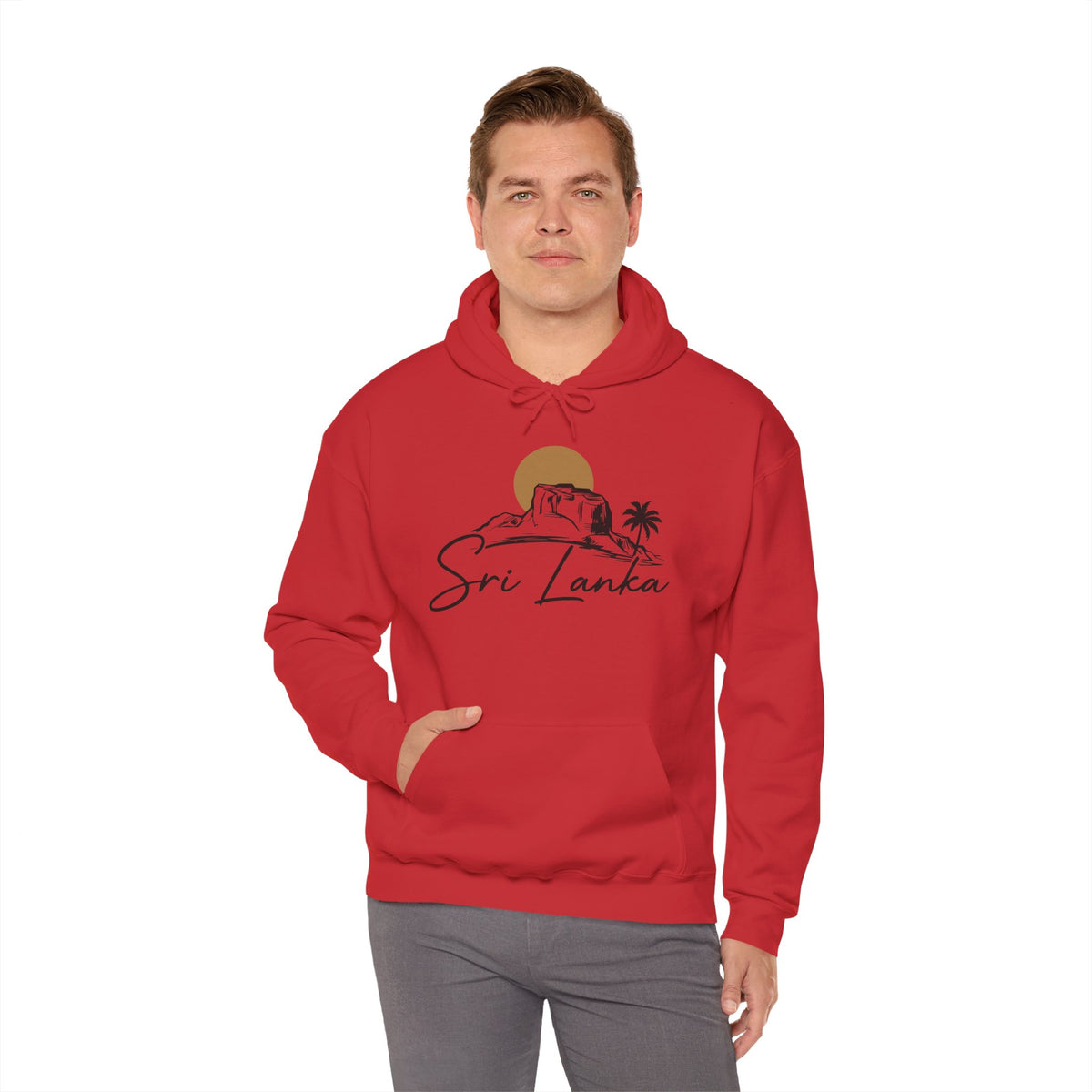 Sri Lanka Sunset Unisex Hoodie Palm Tree Beach Sweatshirt