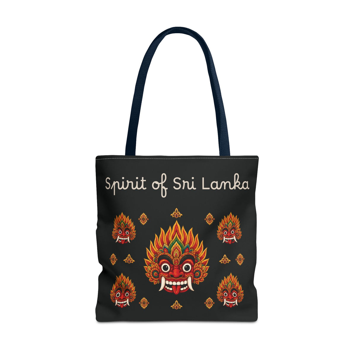 Sri Lankan Gift Tote Bag Spirit of Sri Lanka Raksha Mask Design