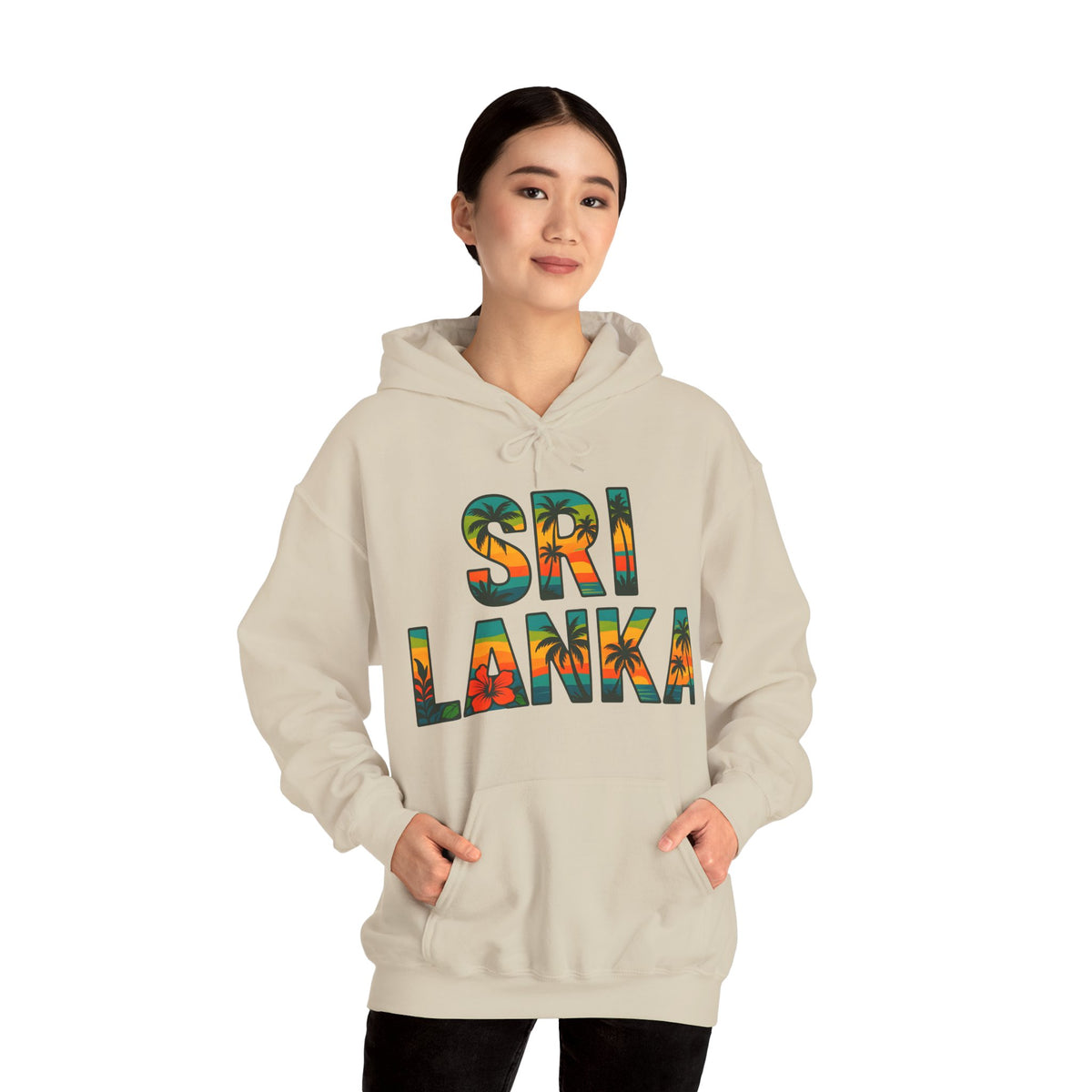 Sri Lanka Tropical Graphic Hoodie | Unisex Heritage Gift