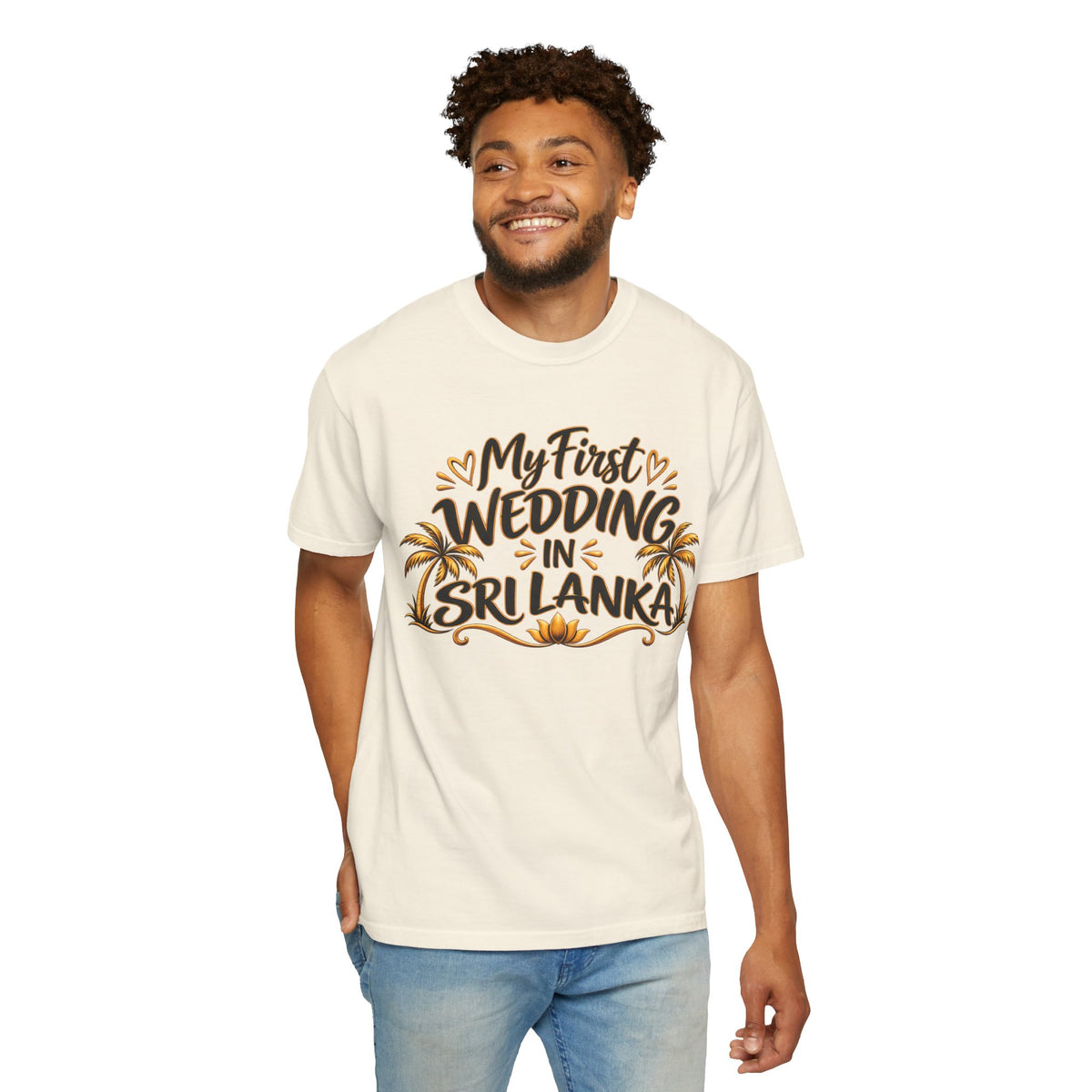 Sri Lanka Unisex Wedding T-Shirt – My First Wedding in Sri Lanka