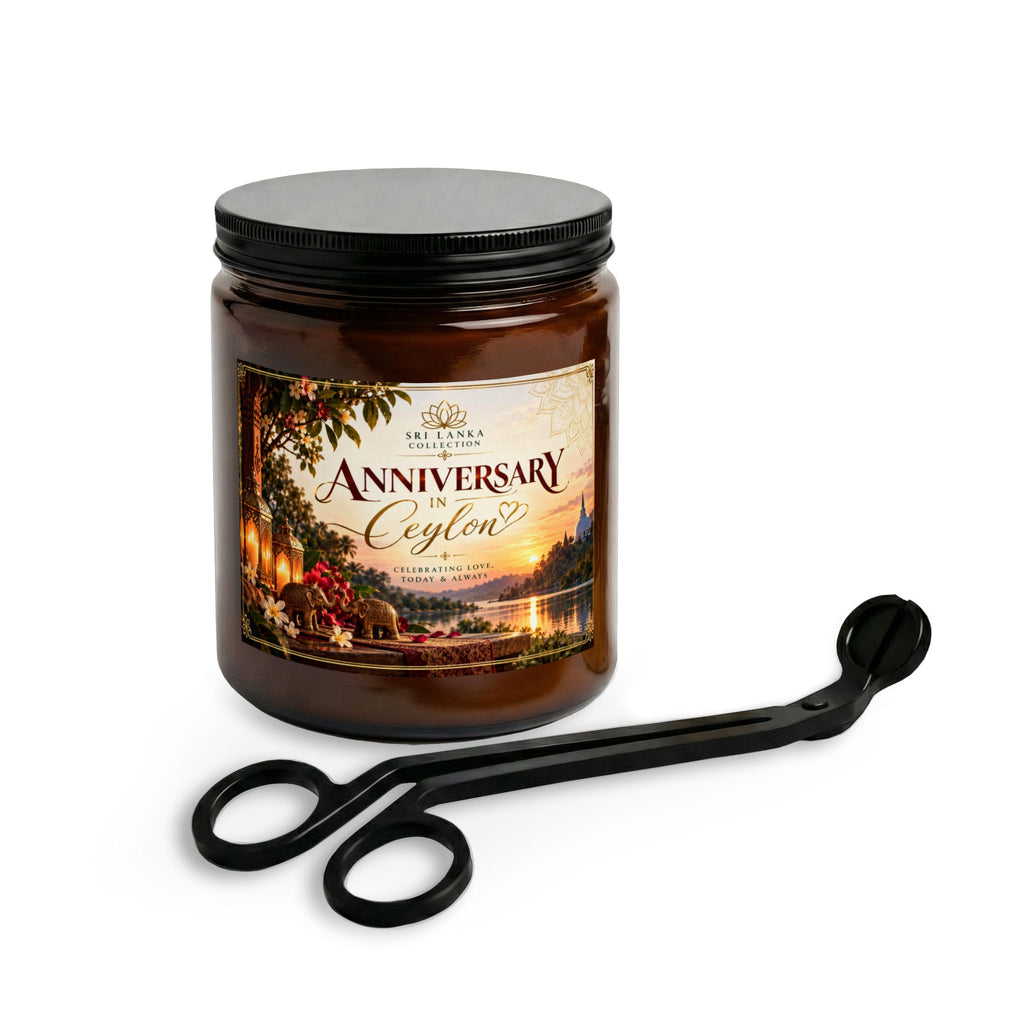 Anniversary Ceylon Candle Set with Wick Trimmer