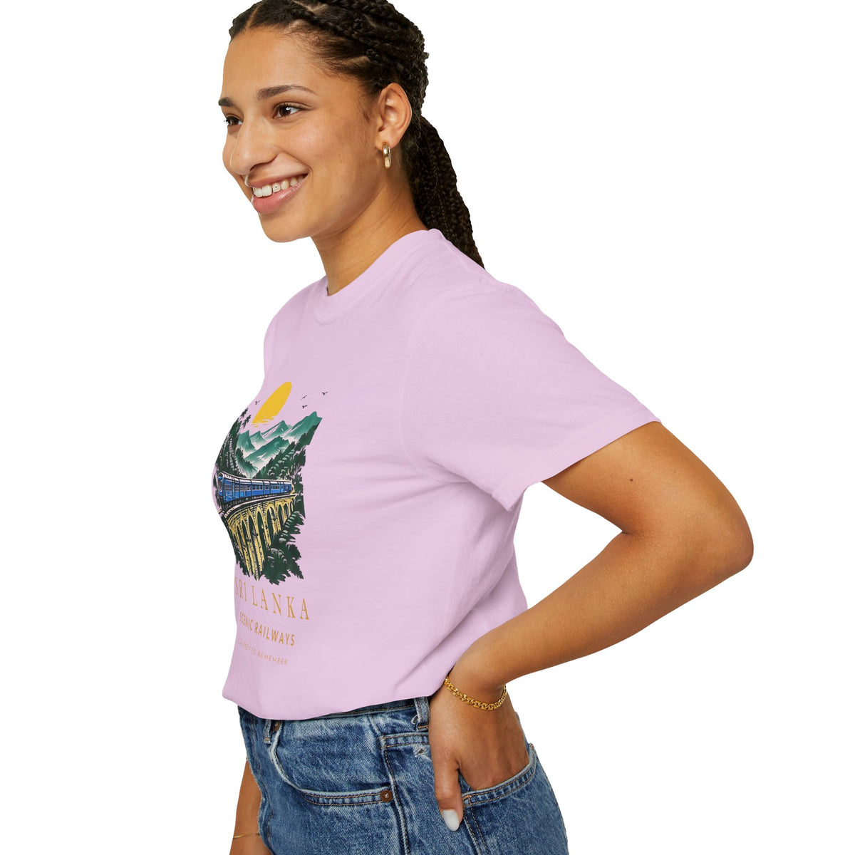 Sri Lanka Nine Arch Bridge Unisex T-Shirt Vintage Railway Tee