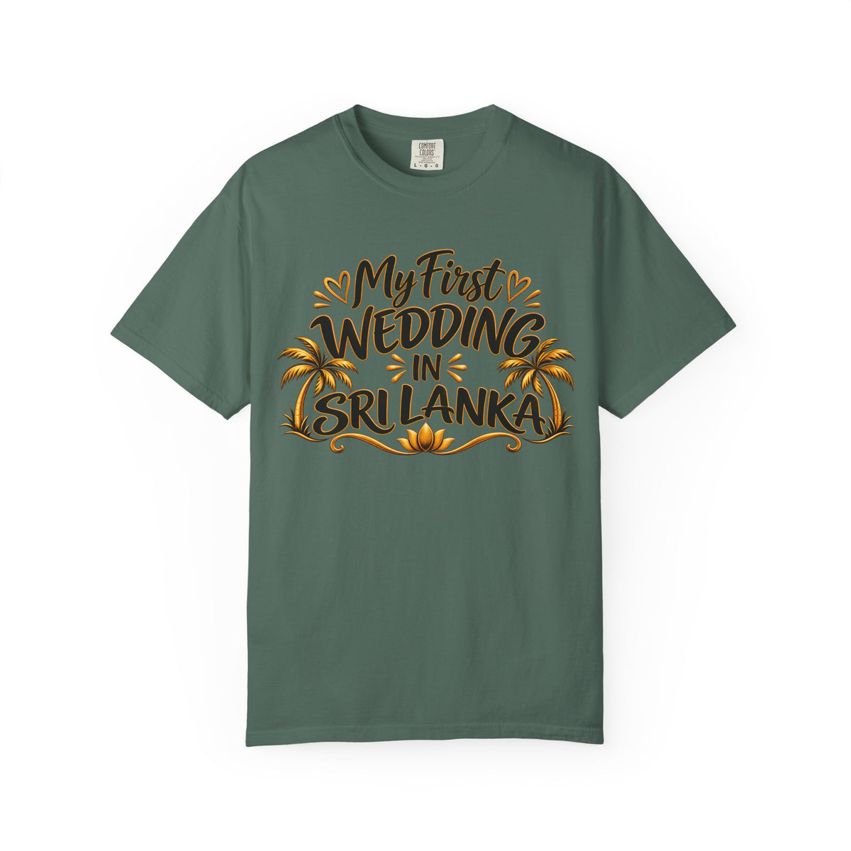 Sri Lanka Unisex Wedding T-Shirt – My First Wedding in Sri Lanka
