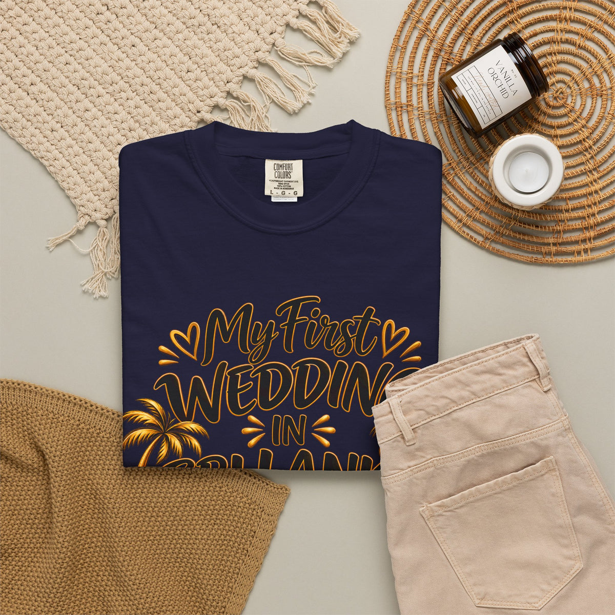 Sri Lanka Unisex Wedding T-Shirt – My First Wedding in Sri Lanka