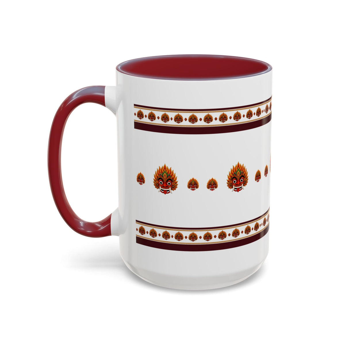 Raksha Mask Accent Coffee Mug Sri Lankan Design