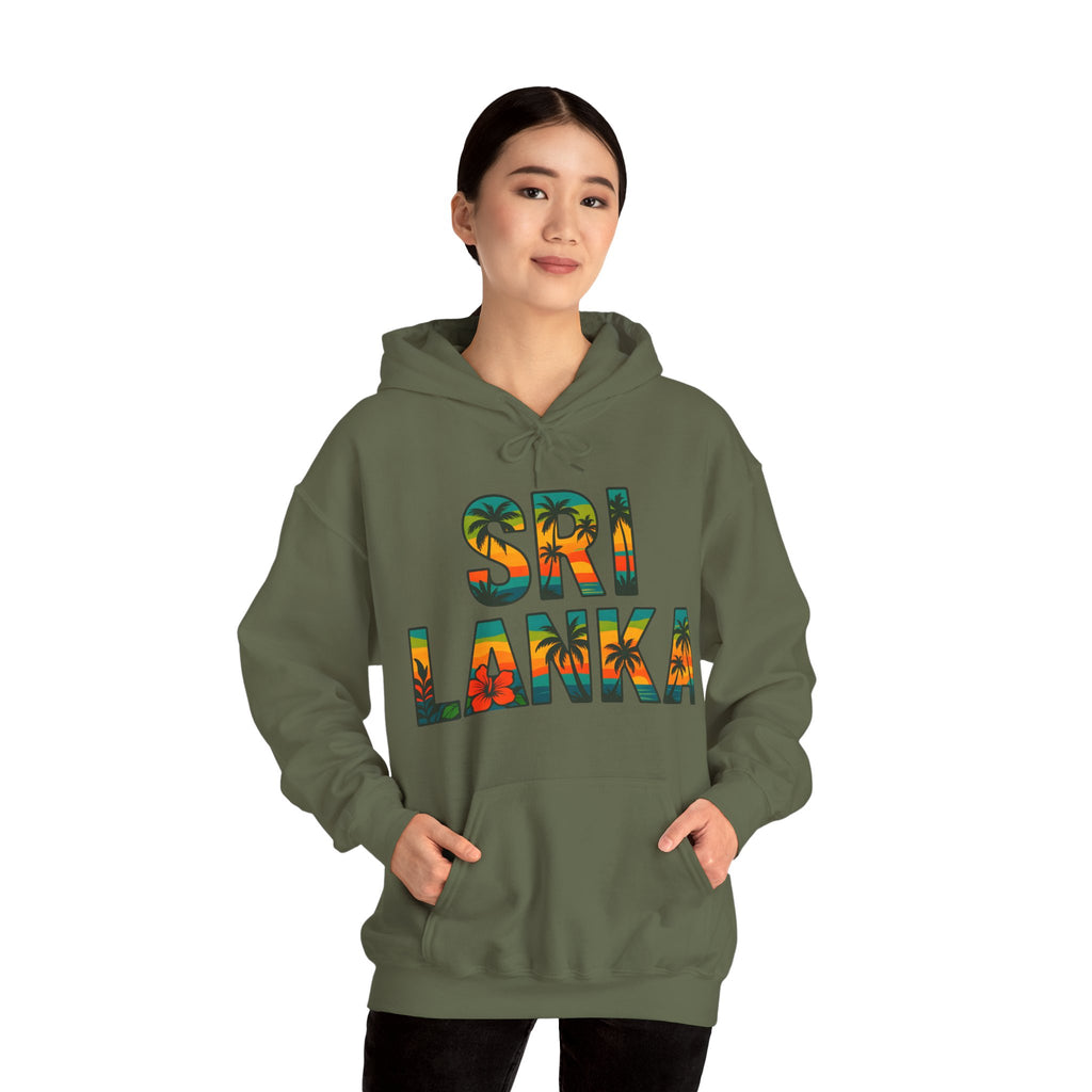 Sri Lanka Tropical Graphic Hoodie | Unisex Heritage Gift