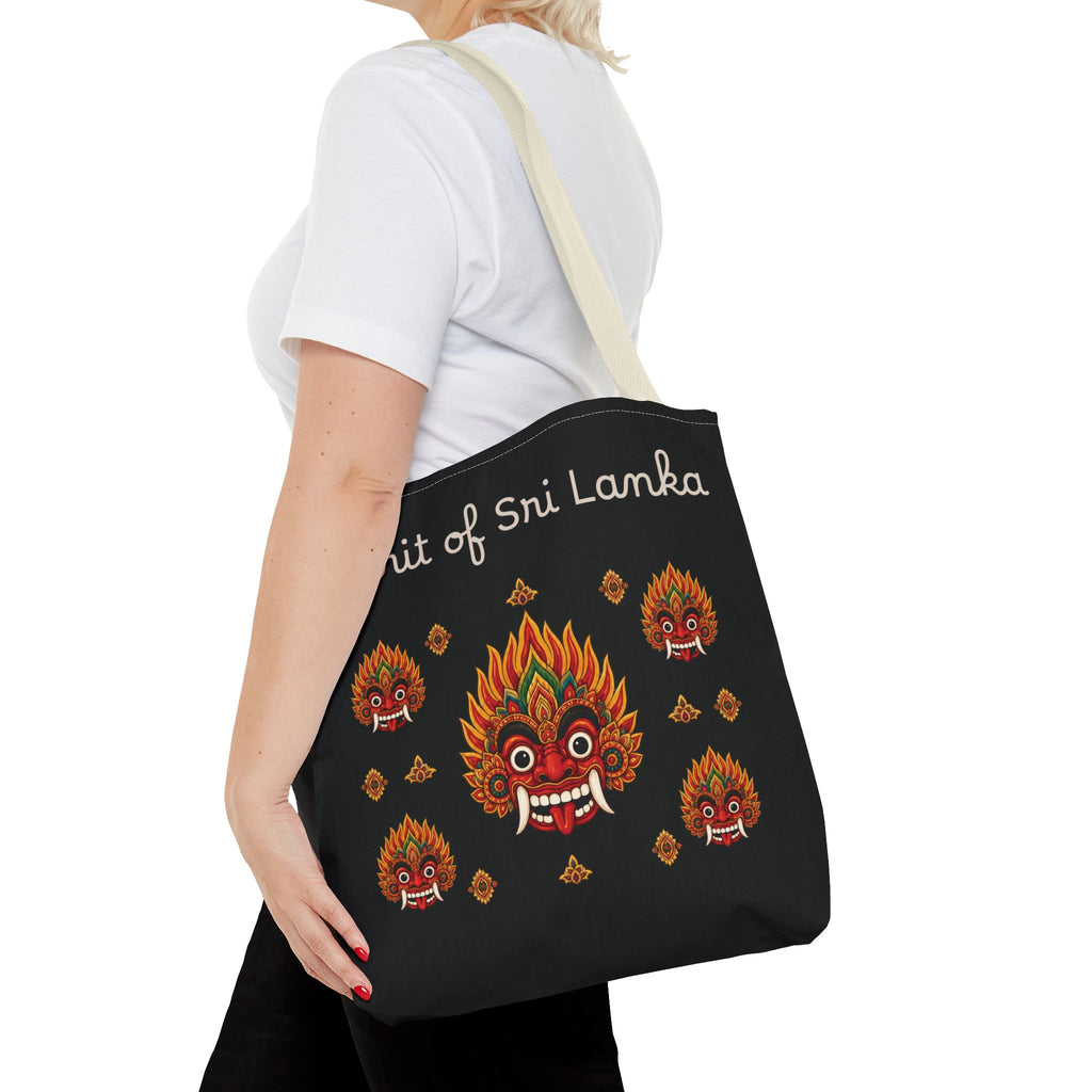 Sri Lankan Gift Tote Bag Spirit of Sri Lanka Raksha Mask Design