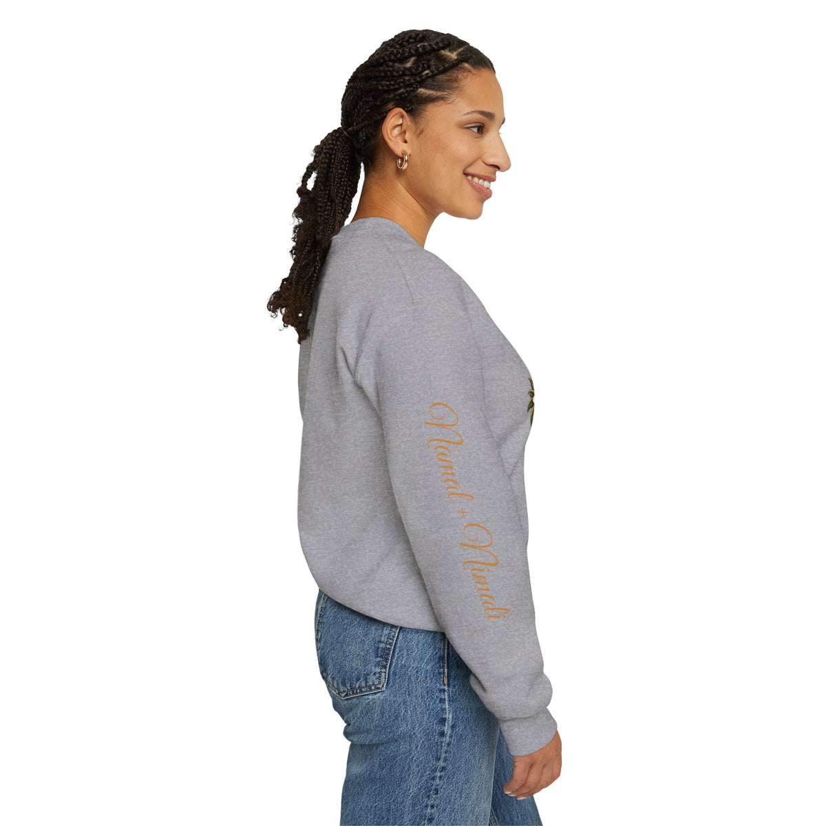 Personalized Sri Lanka Wedding Sweatshirt | Name on Right Sleeve