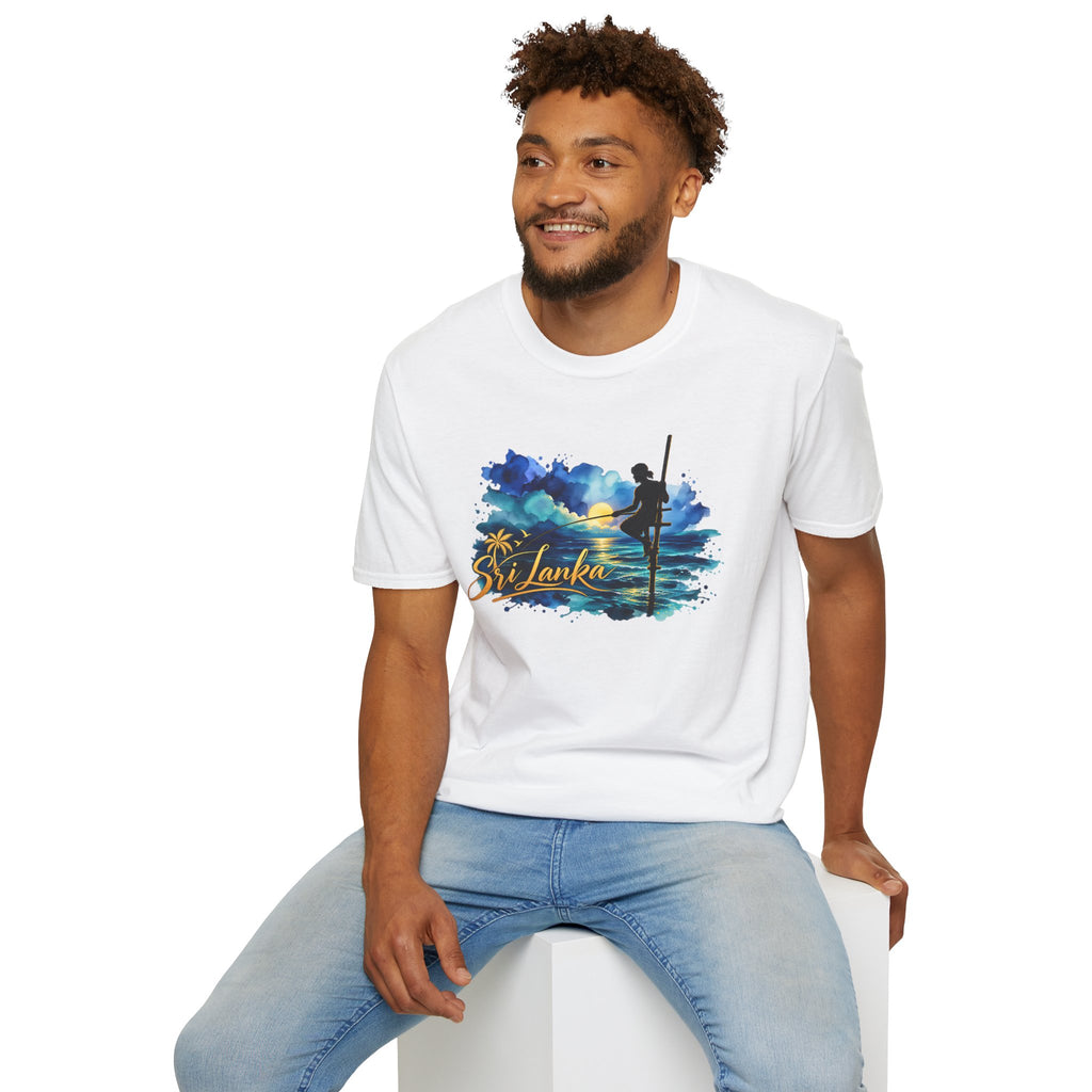 Sri Lanka Watercolor Surf T-Shirt