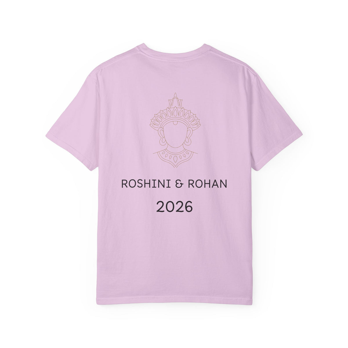 Sri Lanka Destination Wedding T-Shirt — "First Wedding Sri Lanka" Couple Tee (Roshini & Rohan 2026)
