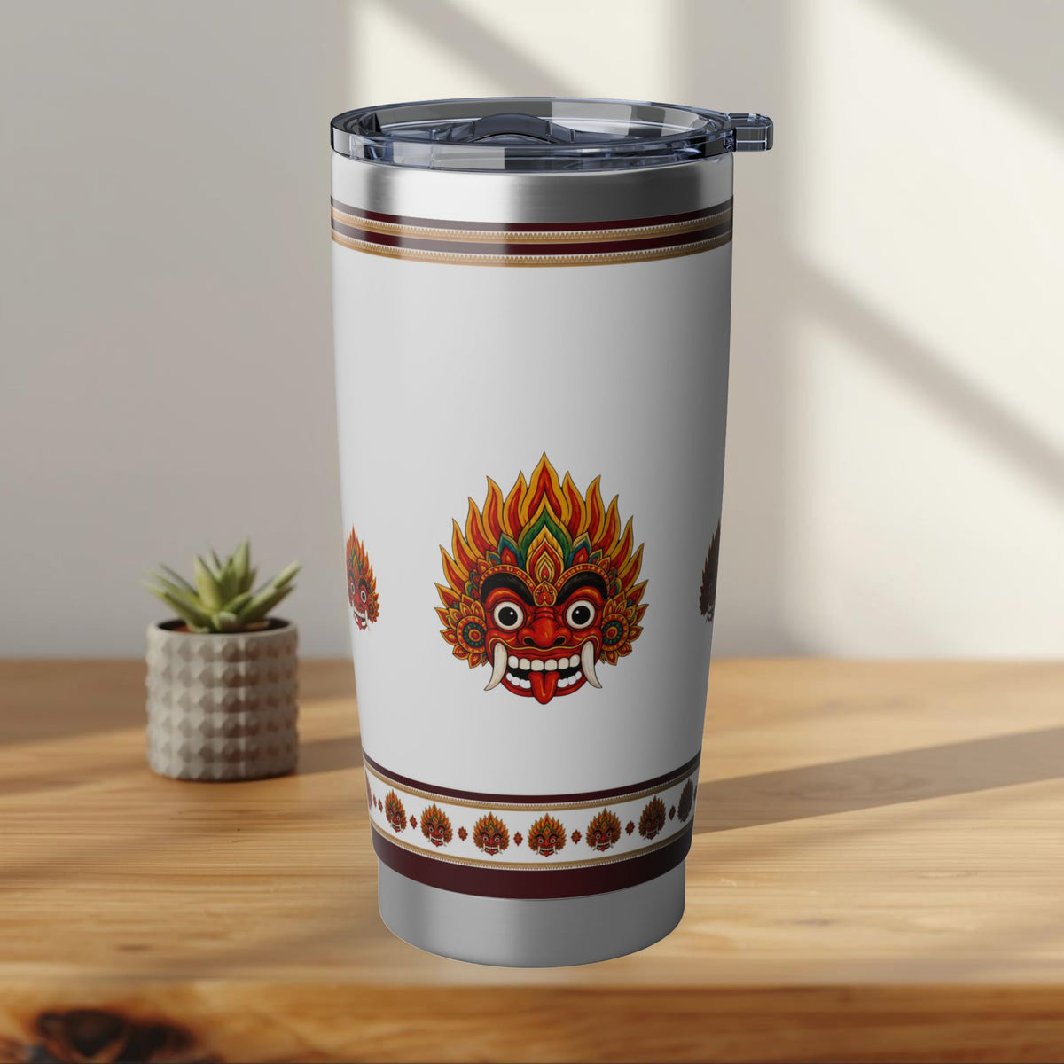 Raksha Guardian Tumbler Sri Lankan Devil Dance Mask