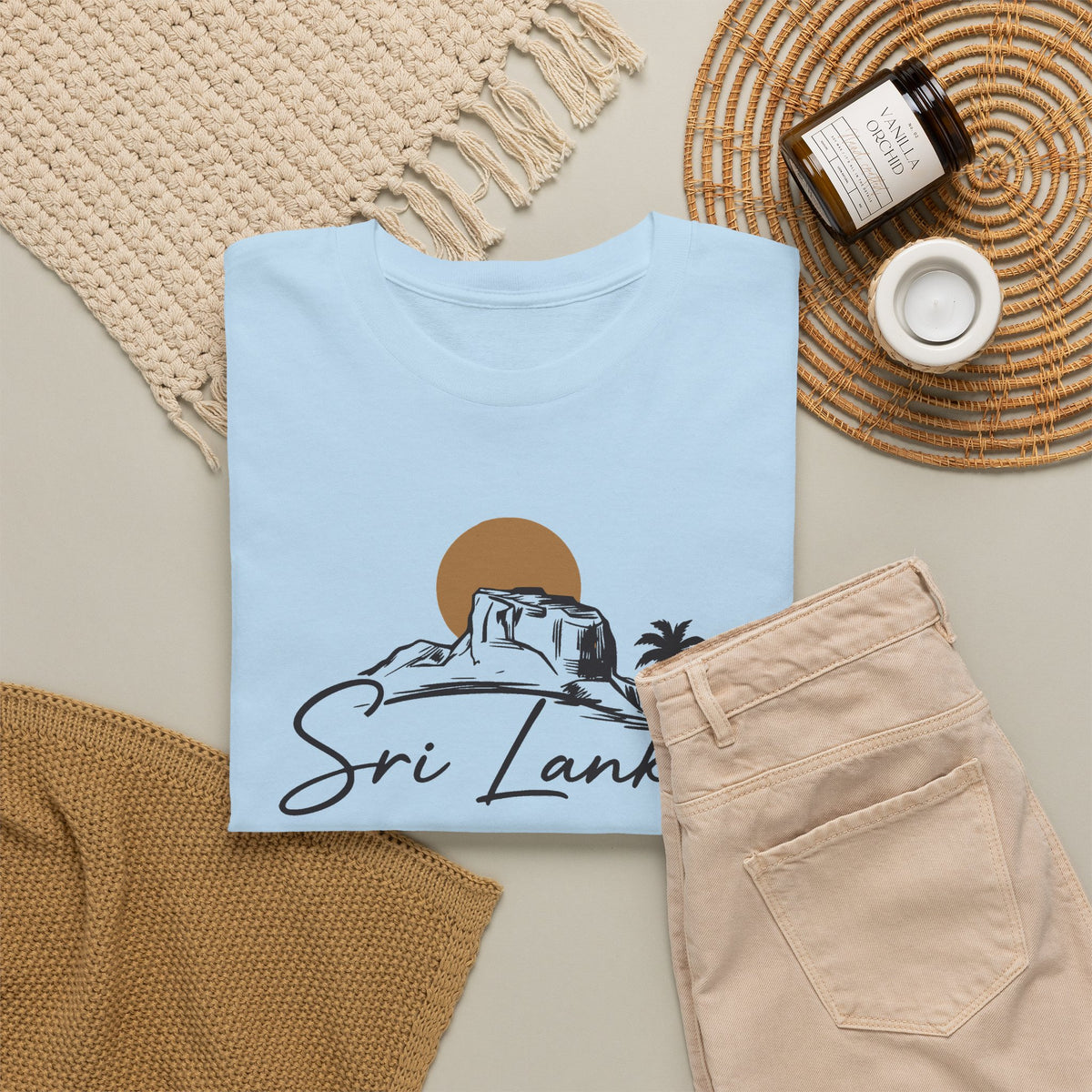 Sri Lanka Unisex T-Shirt  Coastal Travel Souvenir