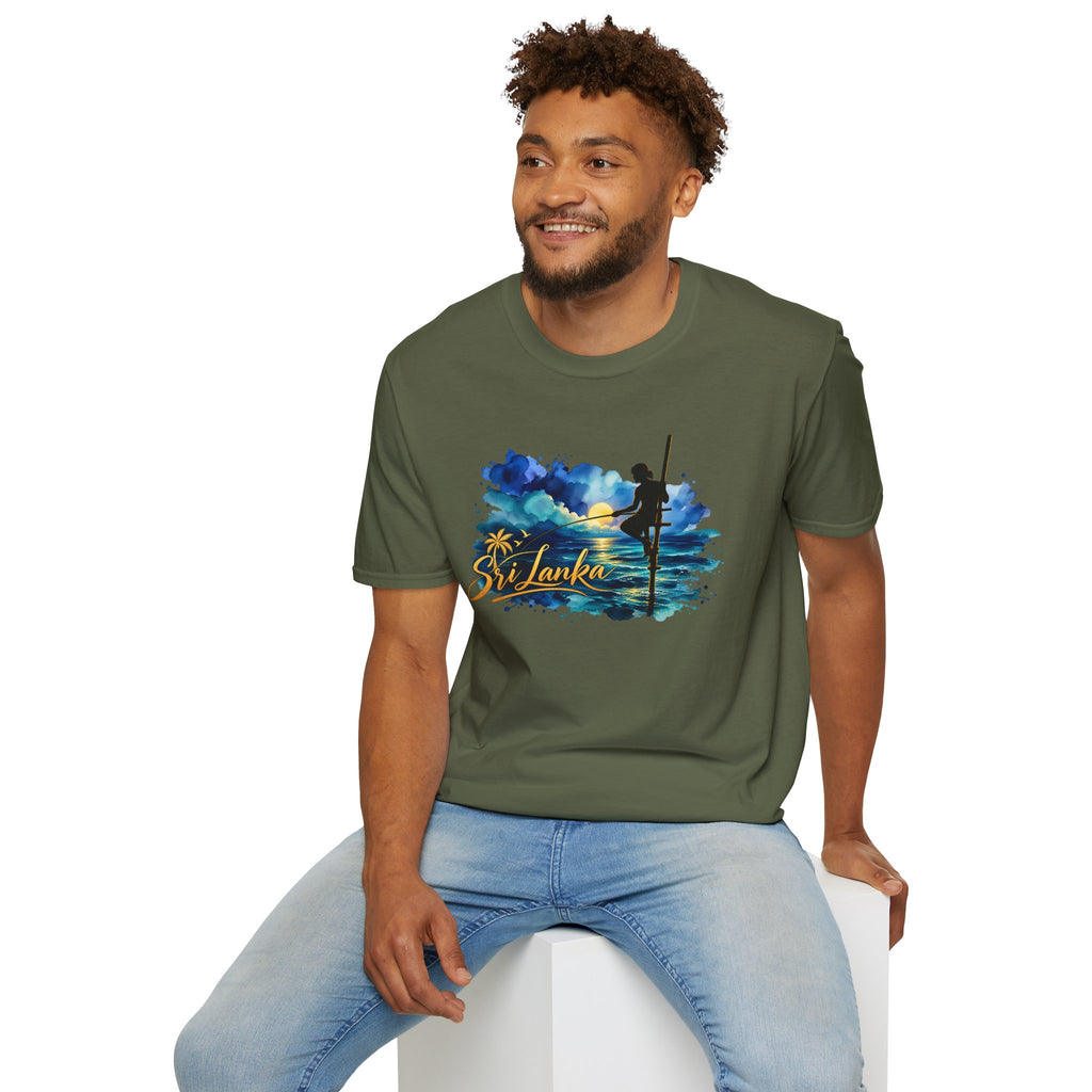 Sri Lanka Watercolor Surf T-Shirt