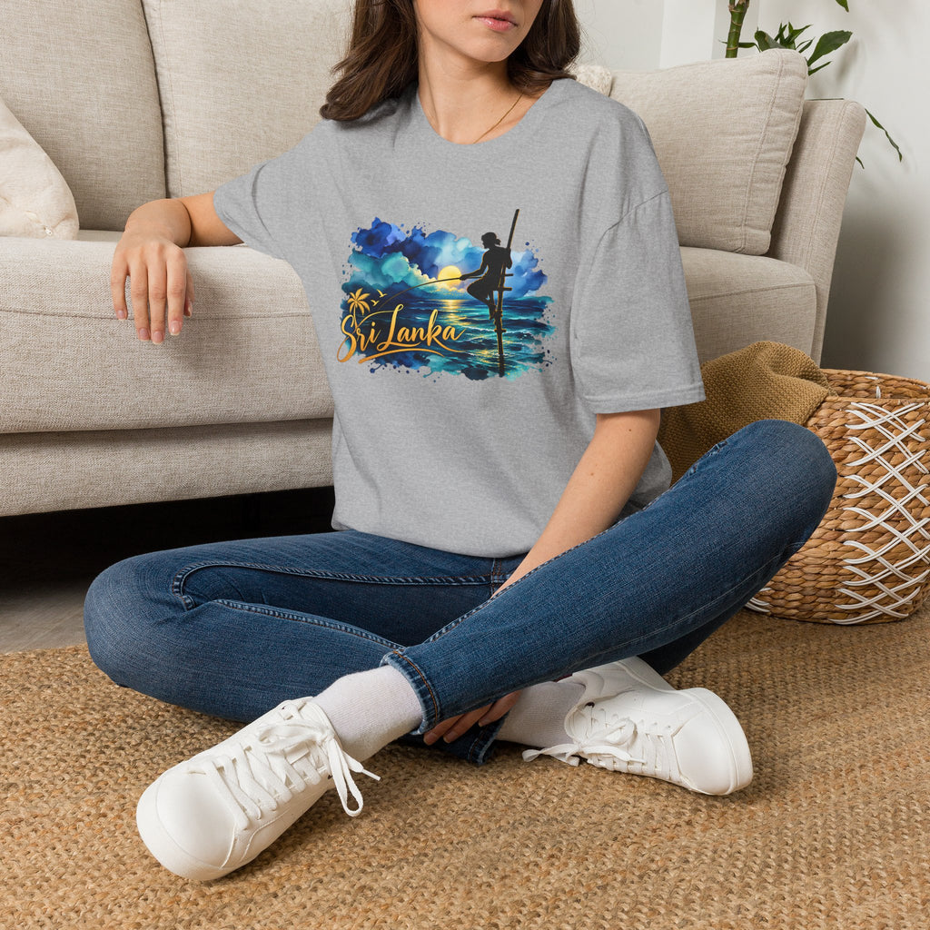 Sri Lanka Watercolor Surf T-Shirt