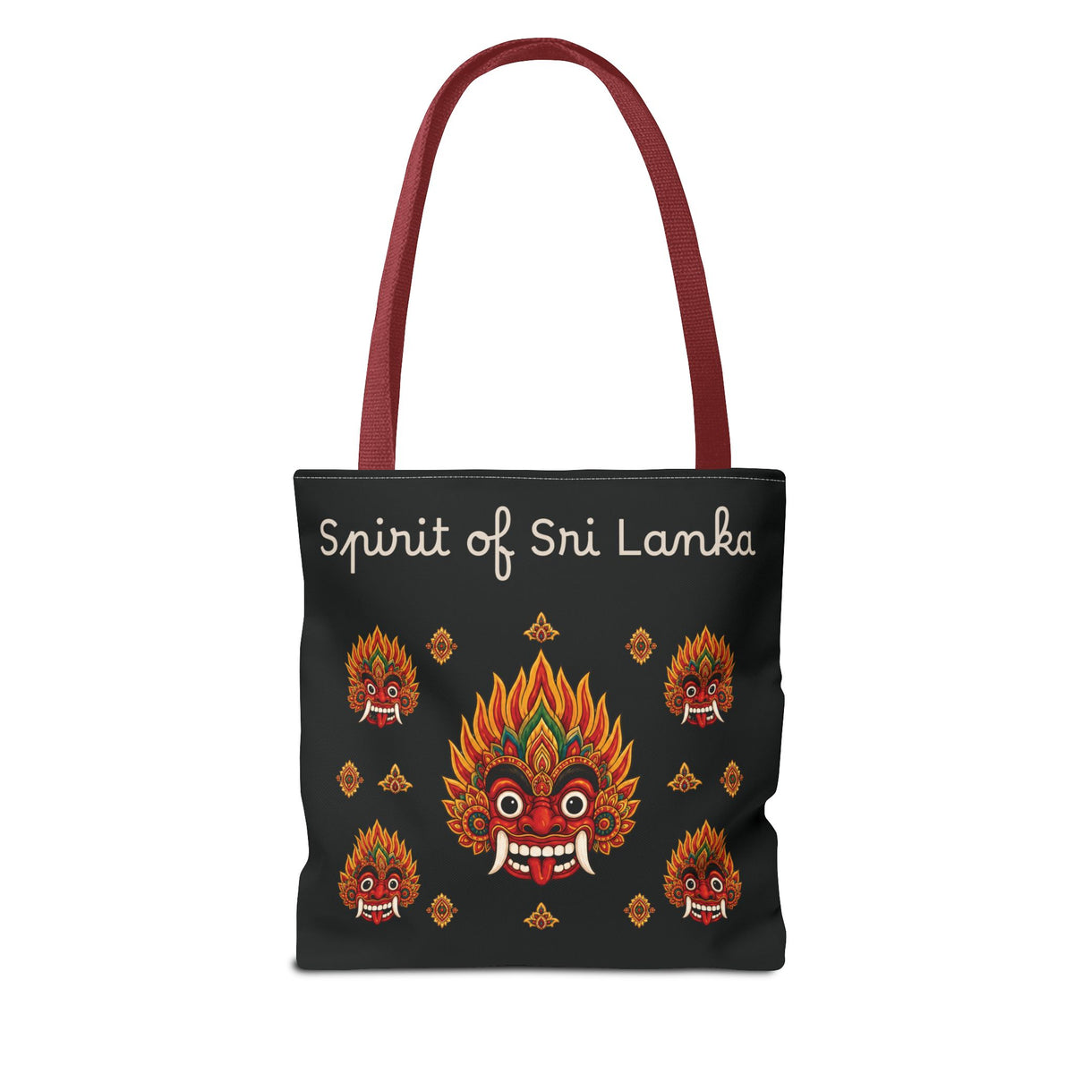 Sri Lankan Gift Tote Bag Spirit of Sri Lanka Raksha Mask Design