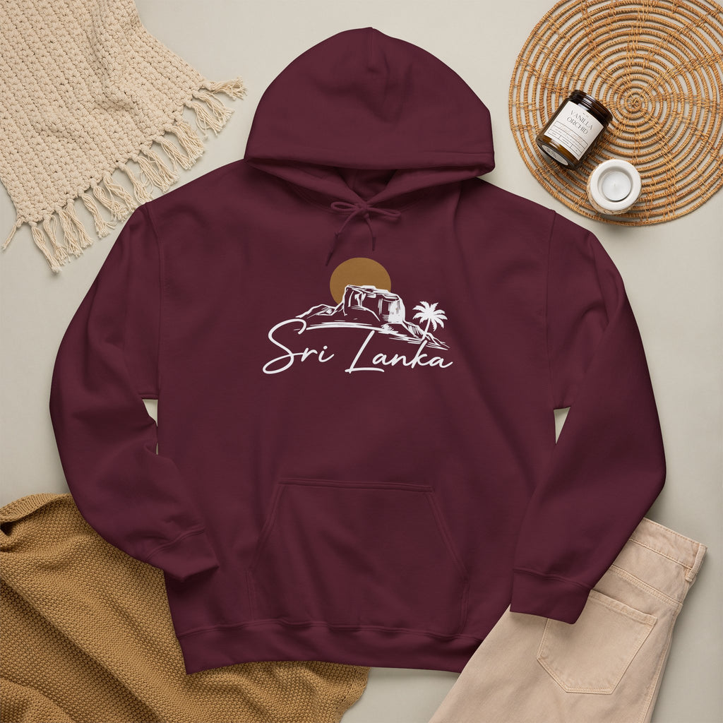 Sri Lanka Sunset Unisex Hoodie Palm Tree Beach Sweatshirt