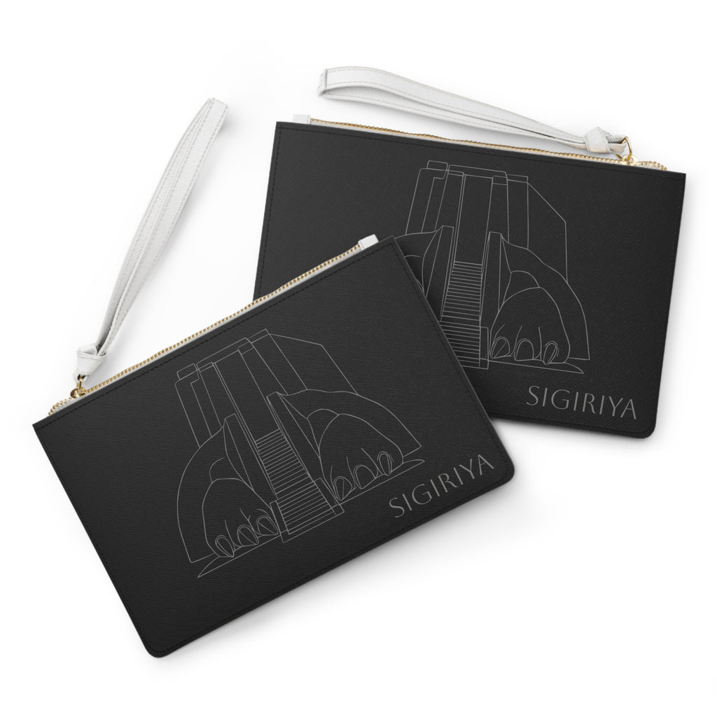 Sigiriya  Clutch Bag | Brown Lotus Wristlet