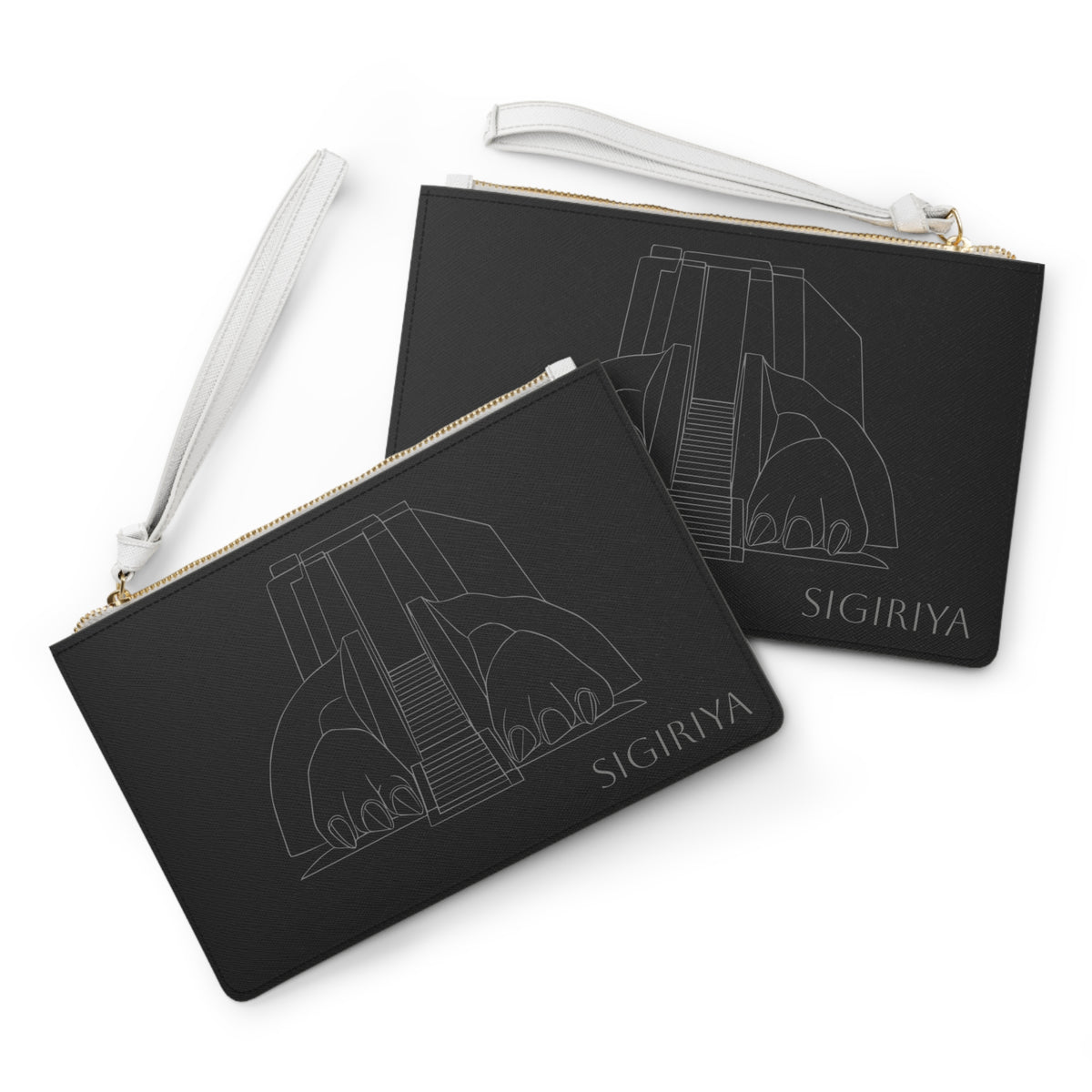 Sigiriya  Clutch Bag | Brown Lotus Wristlet
