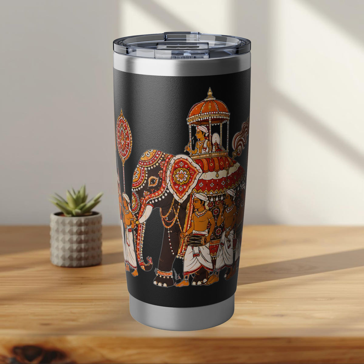 Sri Lanka Kandy Perahera Procession Tumbler 20oz | White