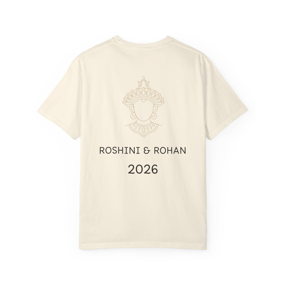 Sri Lanka Destination Wedding T-Shirt — "First Wedding Sri Lanka" Couple Tee (Roshini & Rohan 2026)