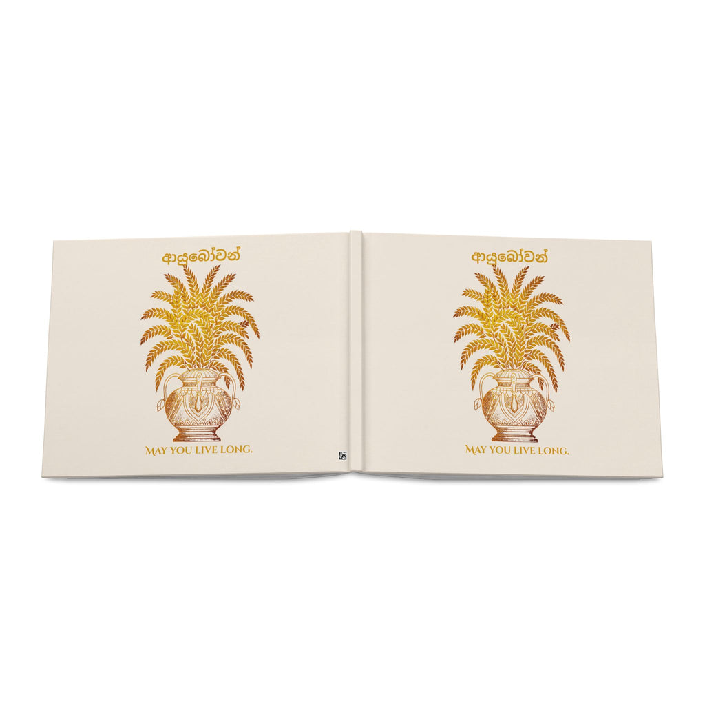 Ayubowan Hardcover Photo Book Sri Lankan Punkalasa Blessing Keepsake Memory Book
