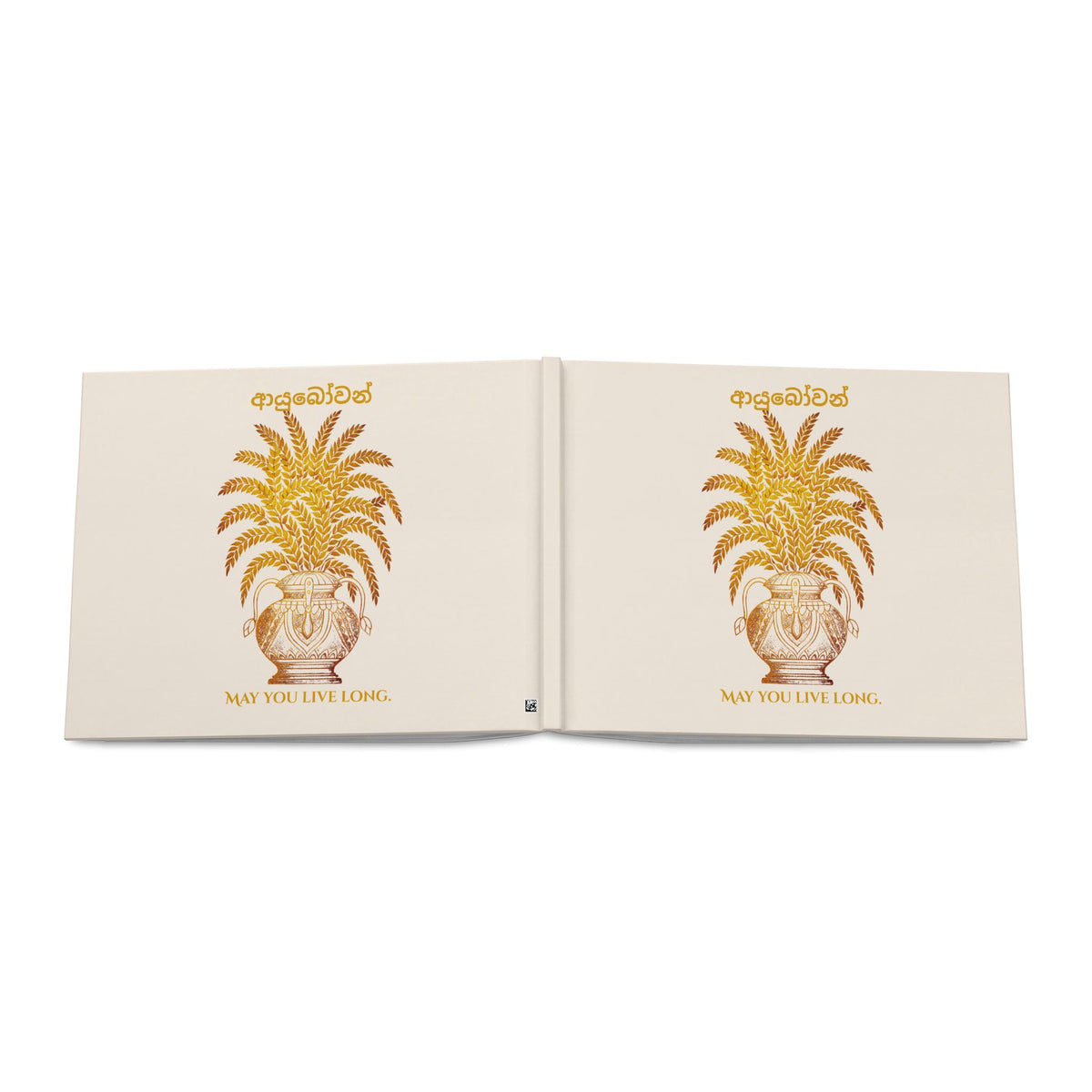 Ayubowan Hardcover Photo Book Sri Lankan Punkalasa Blessing Keepsake Memory Book
