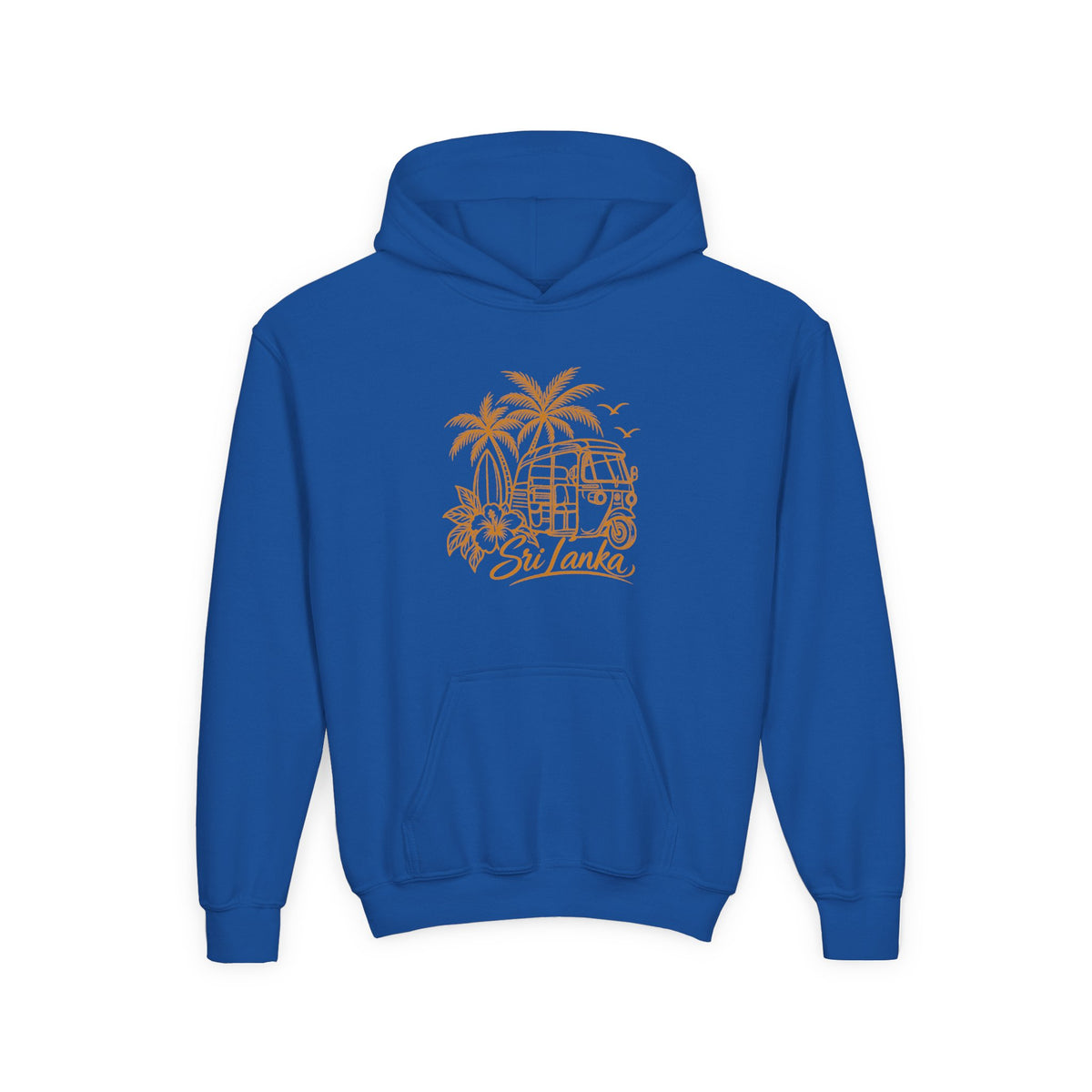 Sri Lanka Kids Hoodie Tropical Palm Tree Island Design