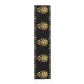 Punkalasa Table Runner Sri Lankan Gold Blessing Black Baroque Dining Table Linen