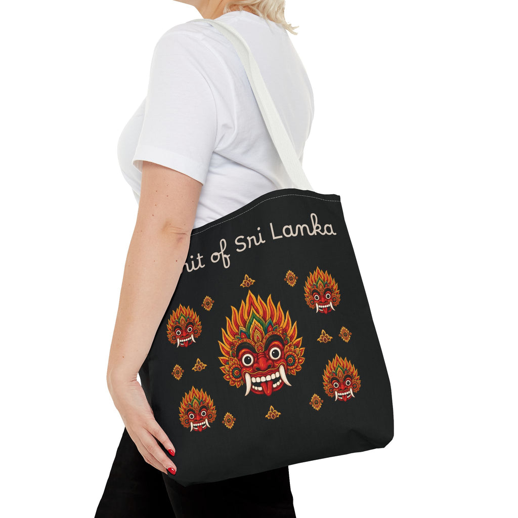 Sri Lankan Gift Tote Bag Spirit of Sri Lanka Raksha Mask Design