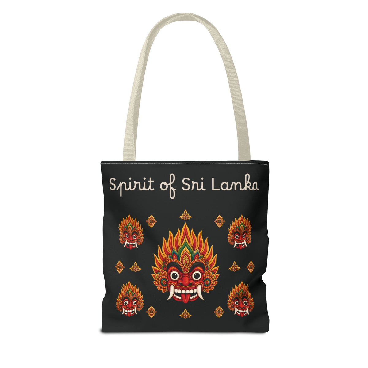 Sri Lankan Gift Tote Bag Spirit of Sri Lanka Raksha Mask Design
