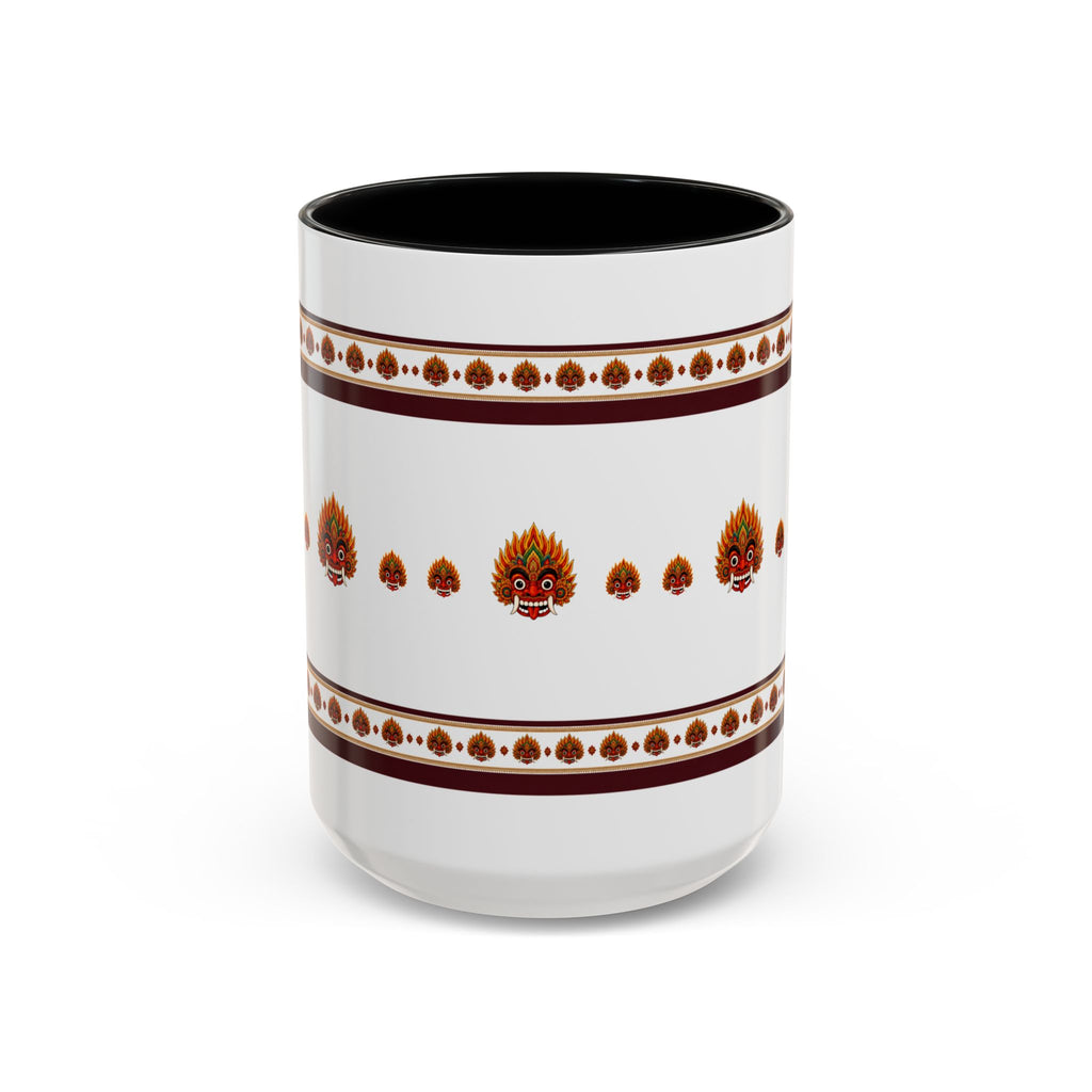 Raksha Mask Accent Coffee Mug Sri Lankan Design
